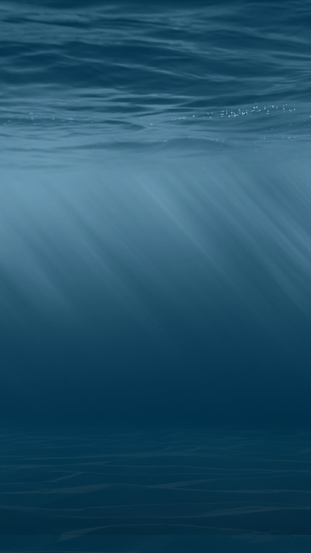 iOS 8, Oceano, Sott'acqua, Blu, 1080x1920, schermata di blocco iPhone