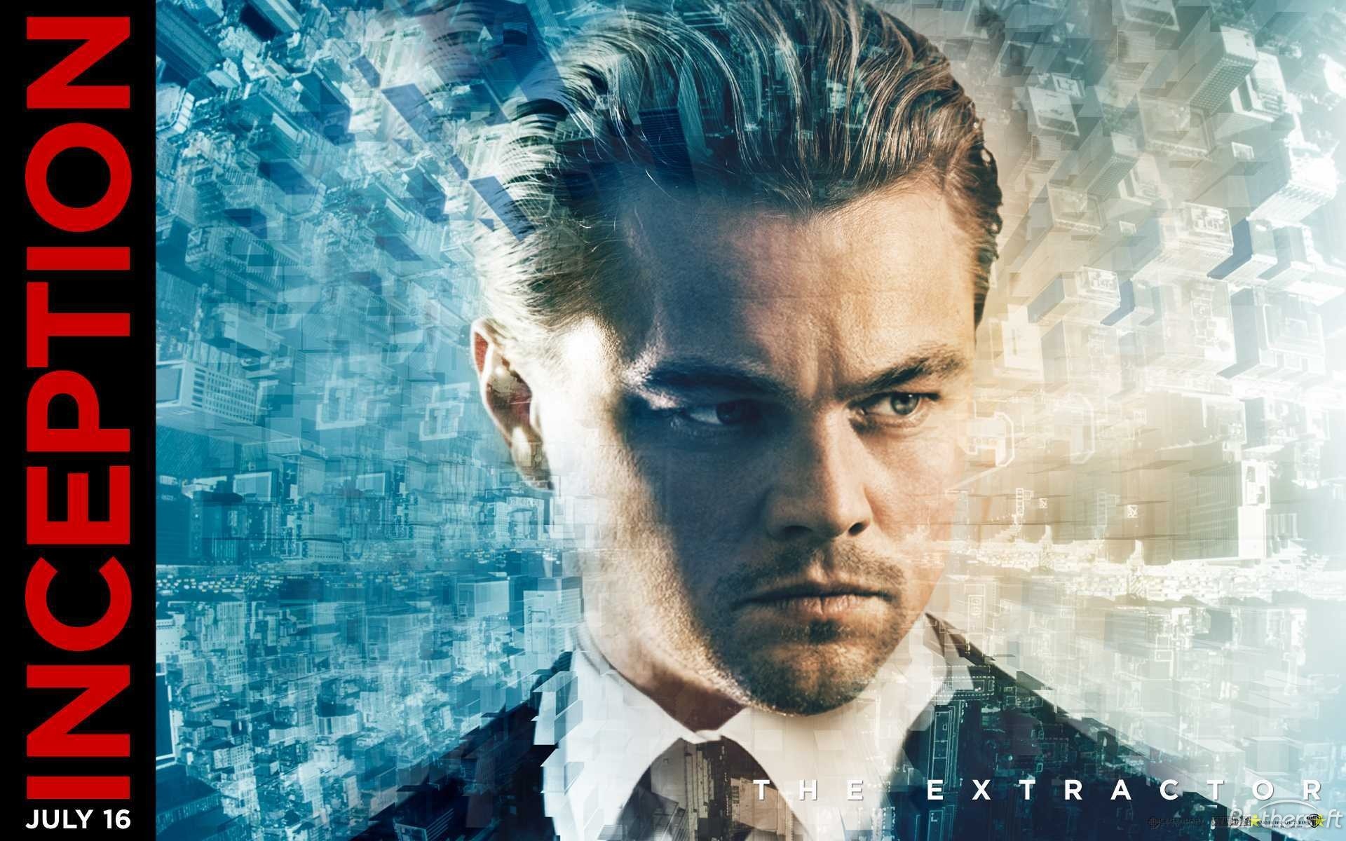 Inception, Leonardo DiCaprio, The Extractor, Dom Cobb, Locandina, sfondo Full HD per portatile