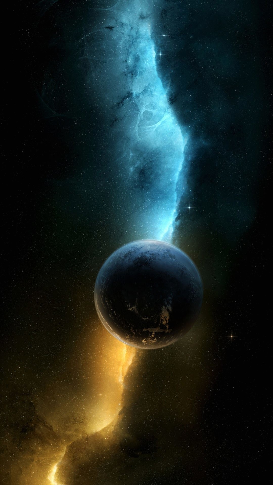 Pianeta, Nebulosa, Spazio, sfondo smartphone