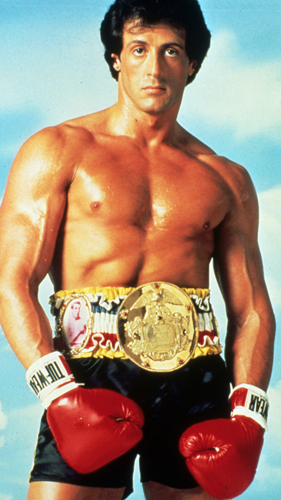 Rocky Balboa, Sylvester Stallone, Cintura da campione, Guantoni, schermata di blocco smartphone