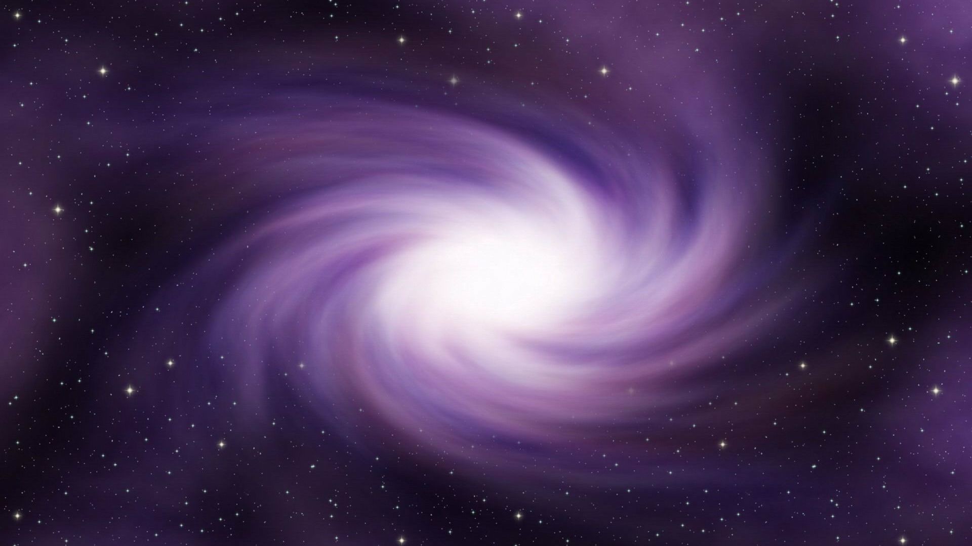 Galassia a spirale, Viola, Vortice, Arte digitale, Full HD, wallpaper per PC