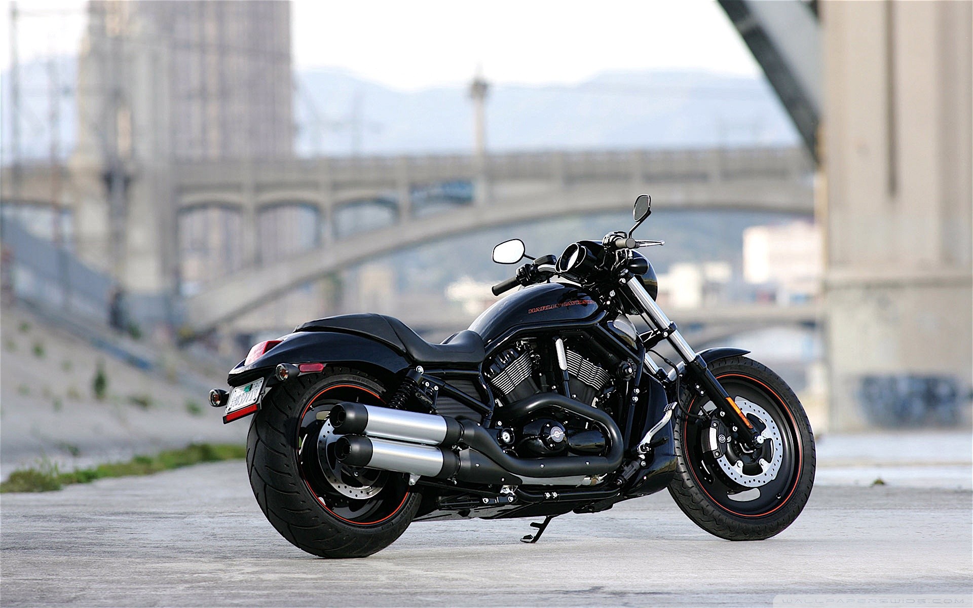 Harley-Davidson V-Rod Night Rod Special, Harley-Davidson, Ponte, Nero, Cruiser, sfondo desktop