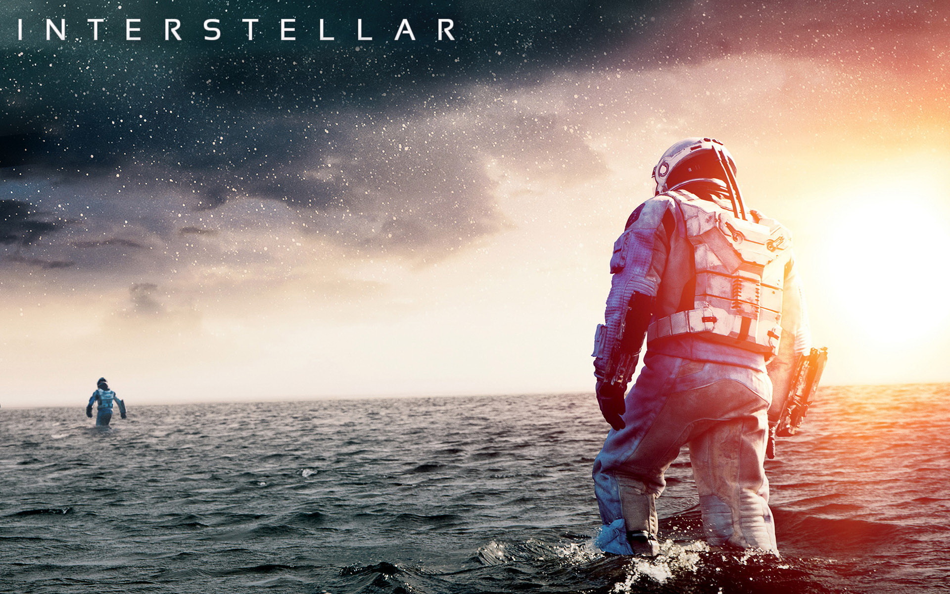 Interstellar, Astronauta, Pianeta di Miller, Tramonto, 1920x1200, sfondo per PC