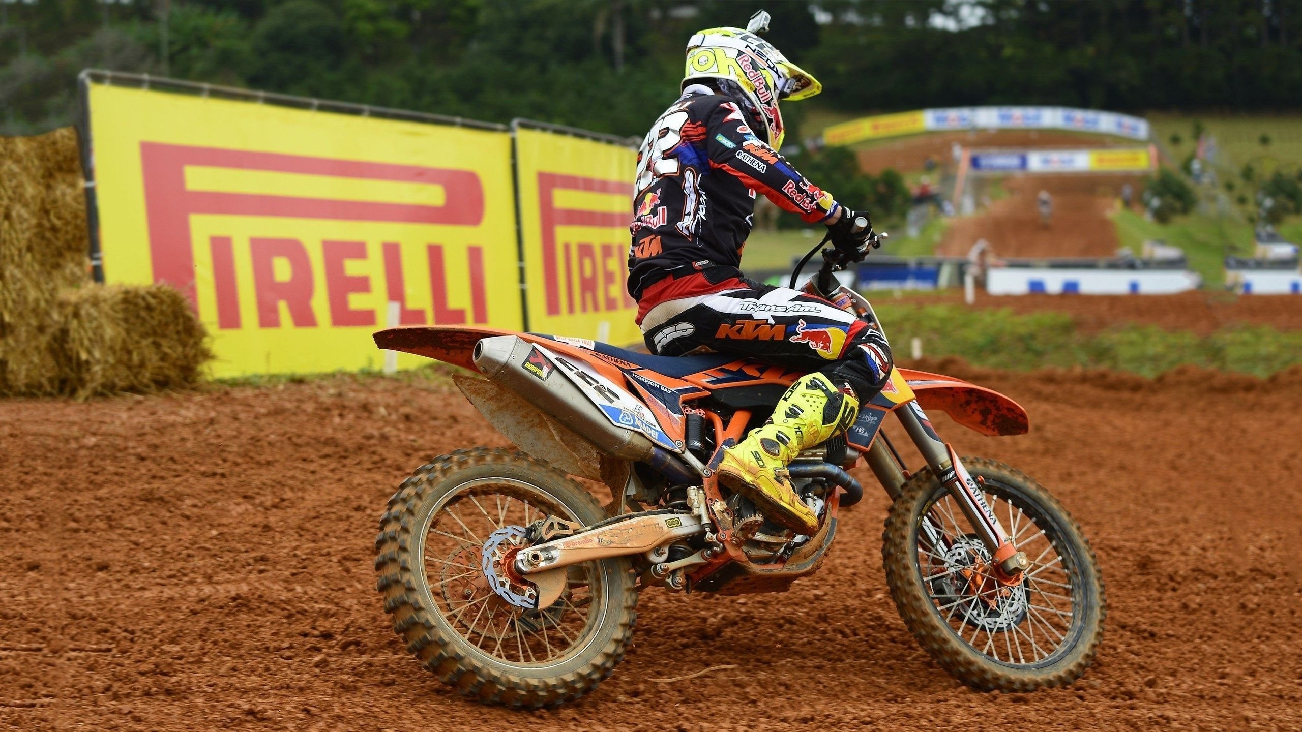KTM SX-F, Pirelli, Motocross, Gara, Terra, 2K, sfondo desktop