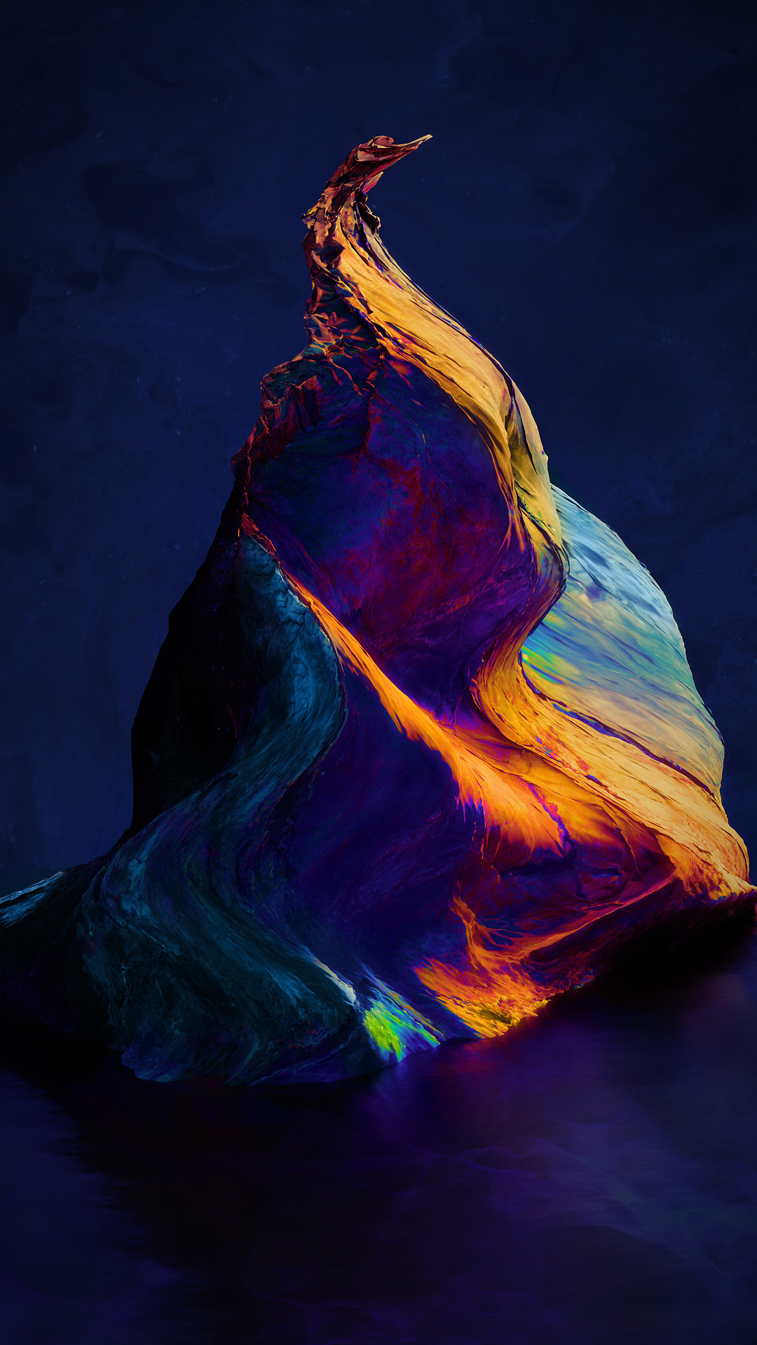 OnePlus 5, Astratto, Colori fluidi, 1080x1920, schermata di blocco iPhone