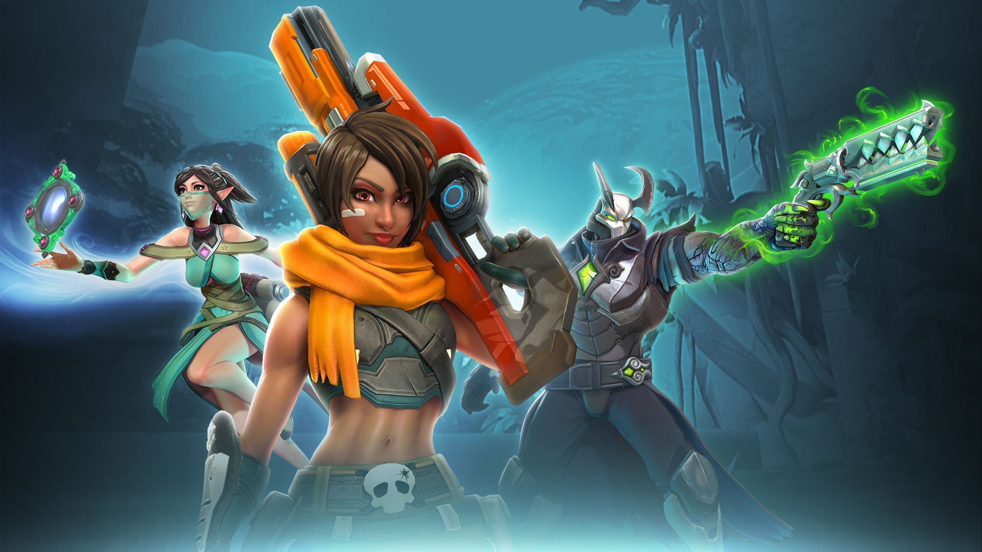 Kinessa, Ying, Androxus, Paladins, Videogioco, Full HD, sfondo Windows 11
