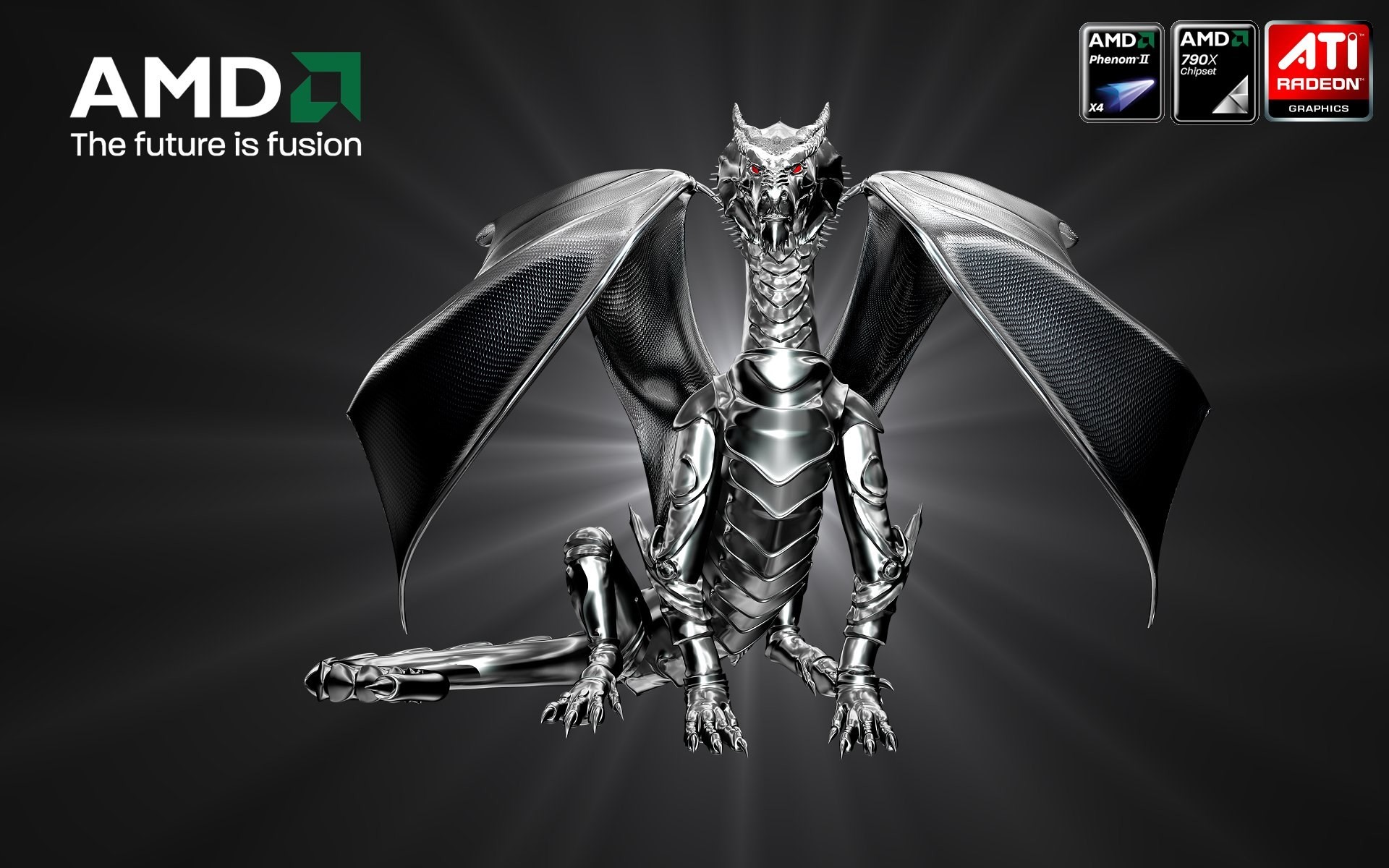AMD, The future is fusion, Drago, ATI Radeon, 1920x1200, sfondo MacBook Pro