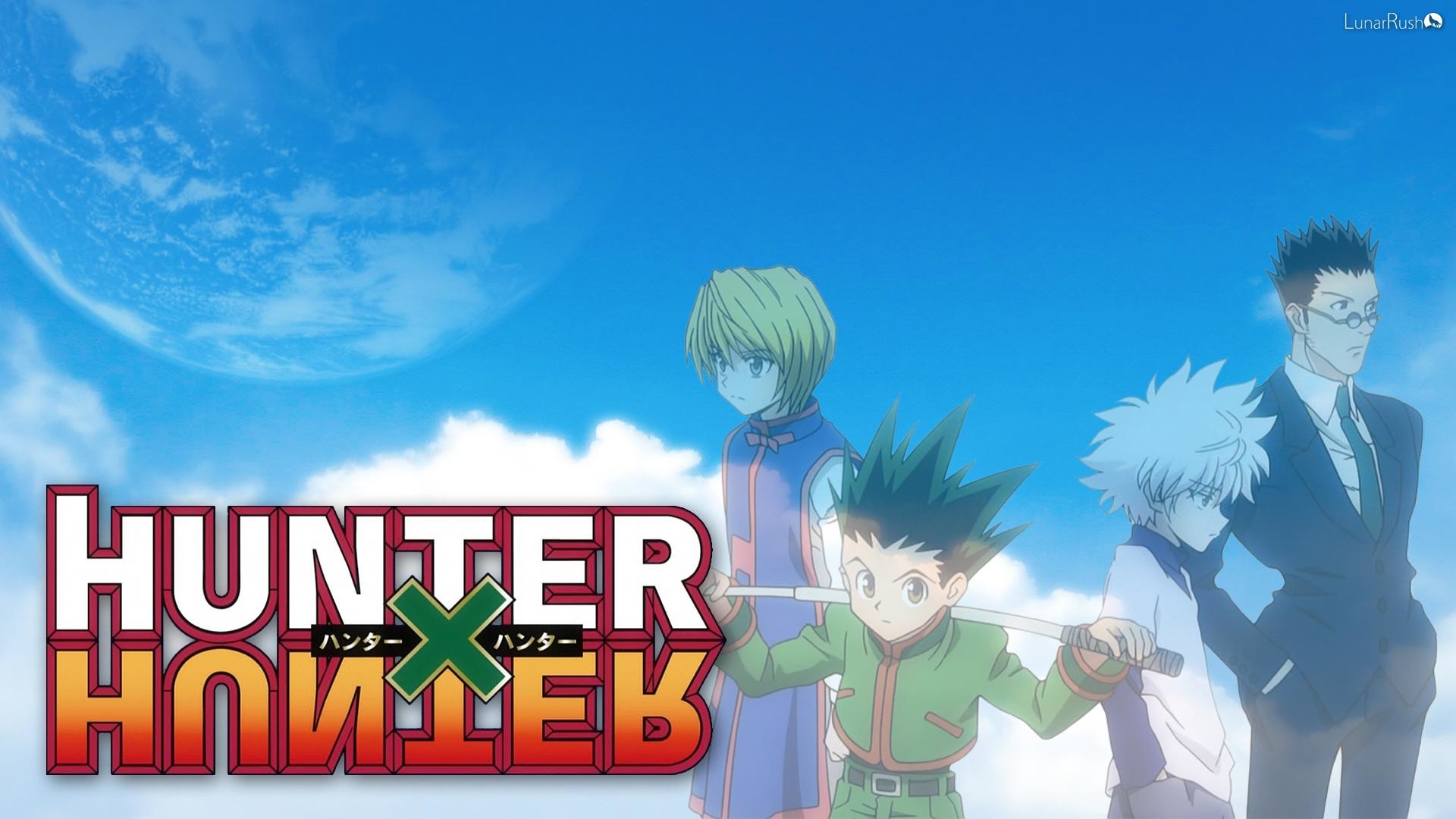 Gon Freecss, Killua Zoldyck, Kurapika, Leorio Paradinight, Hunter x Hunter, Logo, sfondo per PC