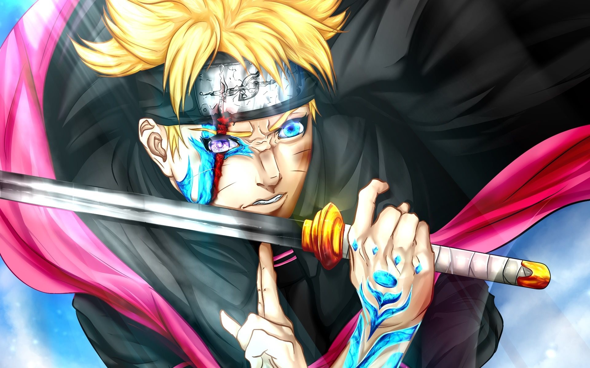 Boruto Uzumaki, Boruto: Naruto Next Generations, Spada, Karma, 1920x1200, sfondo per PC