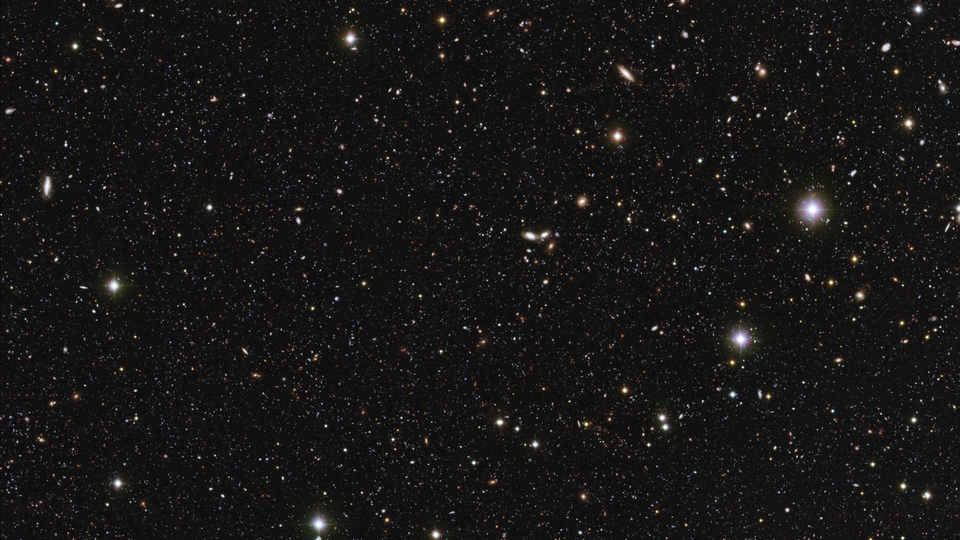 Campo stellare, Galassie, Stelle, Spazio profondo, 1920x1080, sfondo per PC