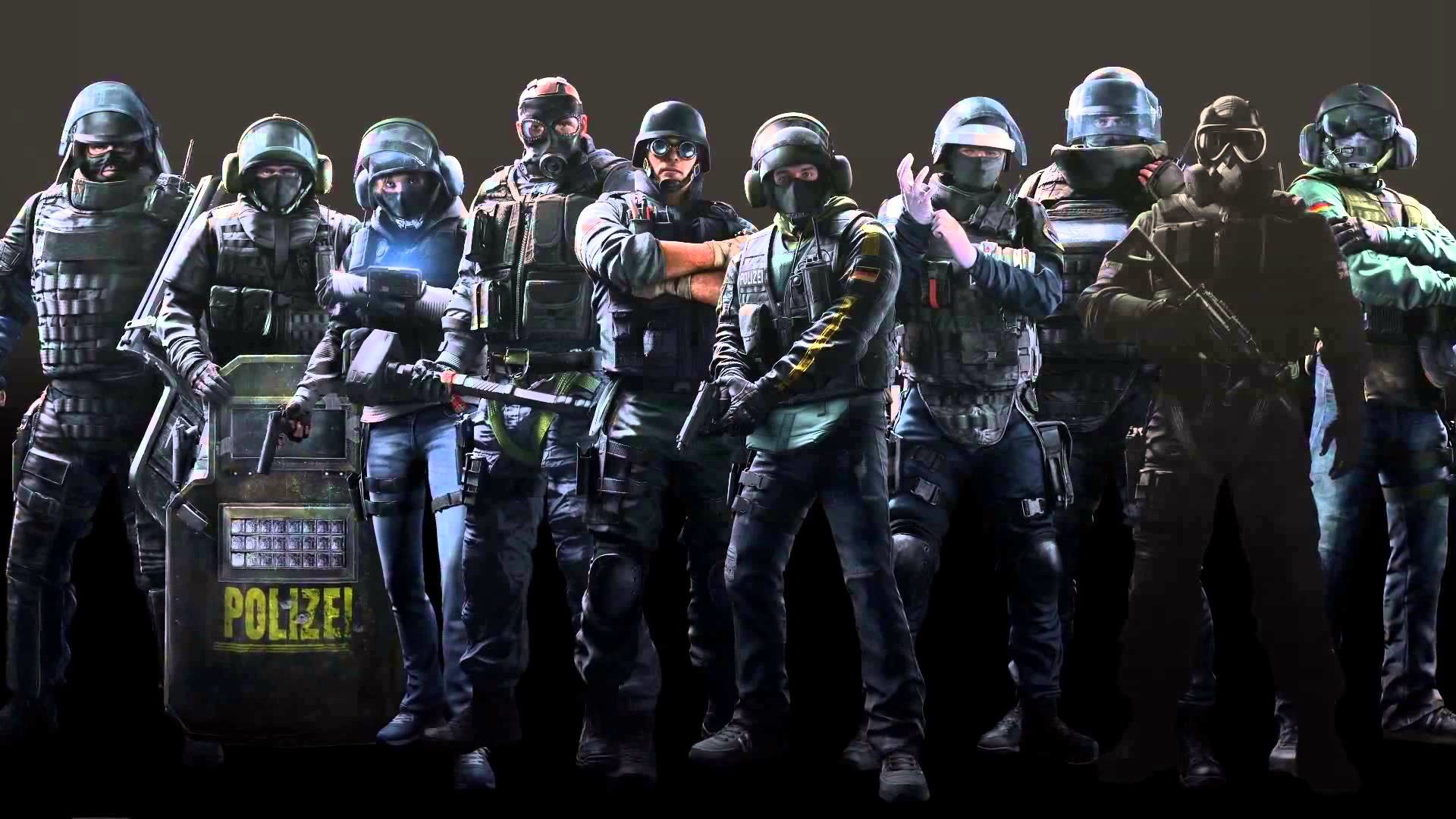 Tom Clancy's Rainbow Six Siege, Operatori, Scudo Polizei, Gruppo, sfondo Full HD per portatile