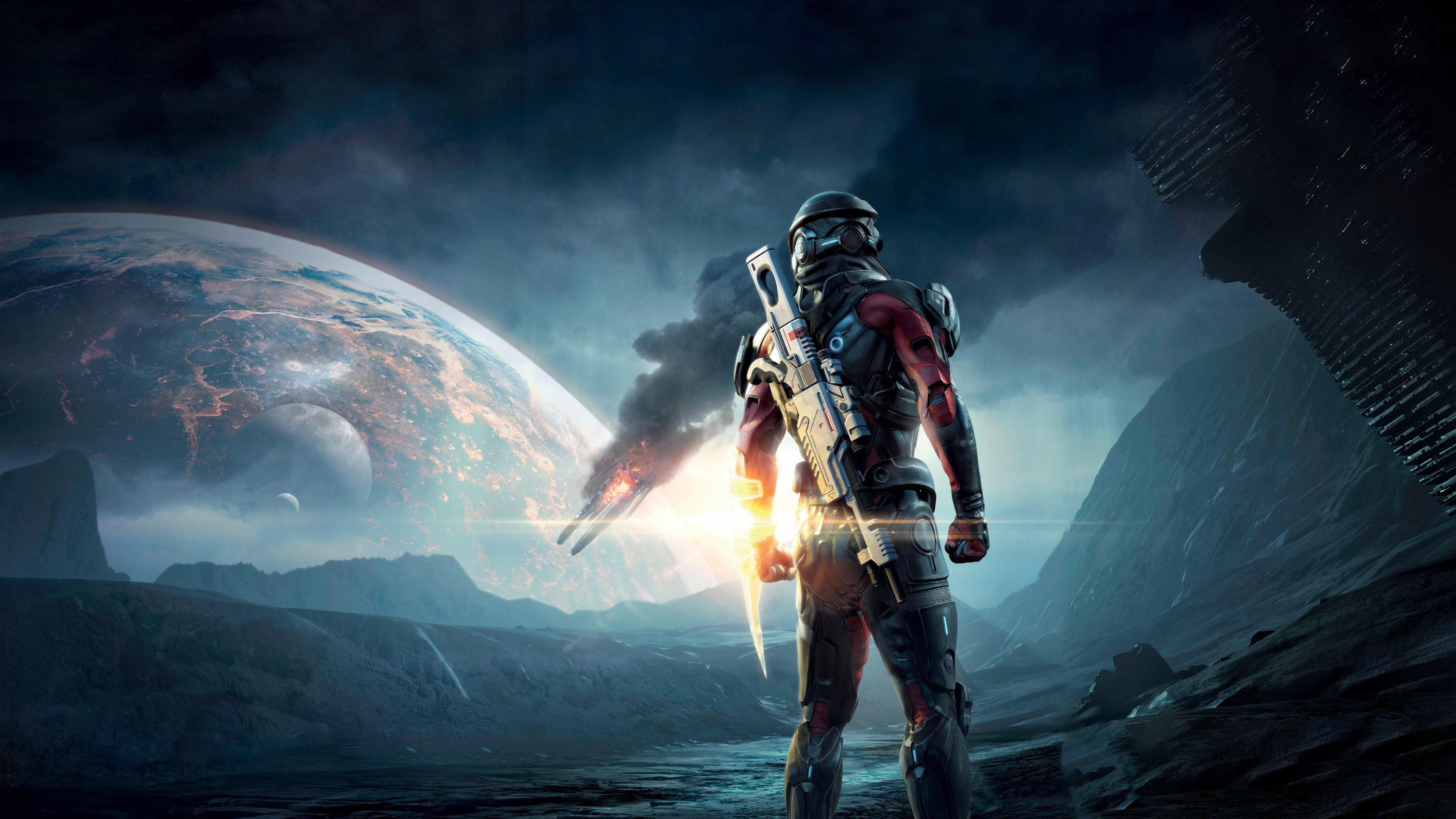 Ryder, Mass Effect: Andromeda, Mass Effect, Pianeta, Fantascienza, wallpaper per portatile