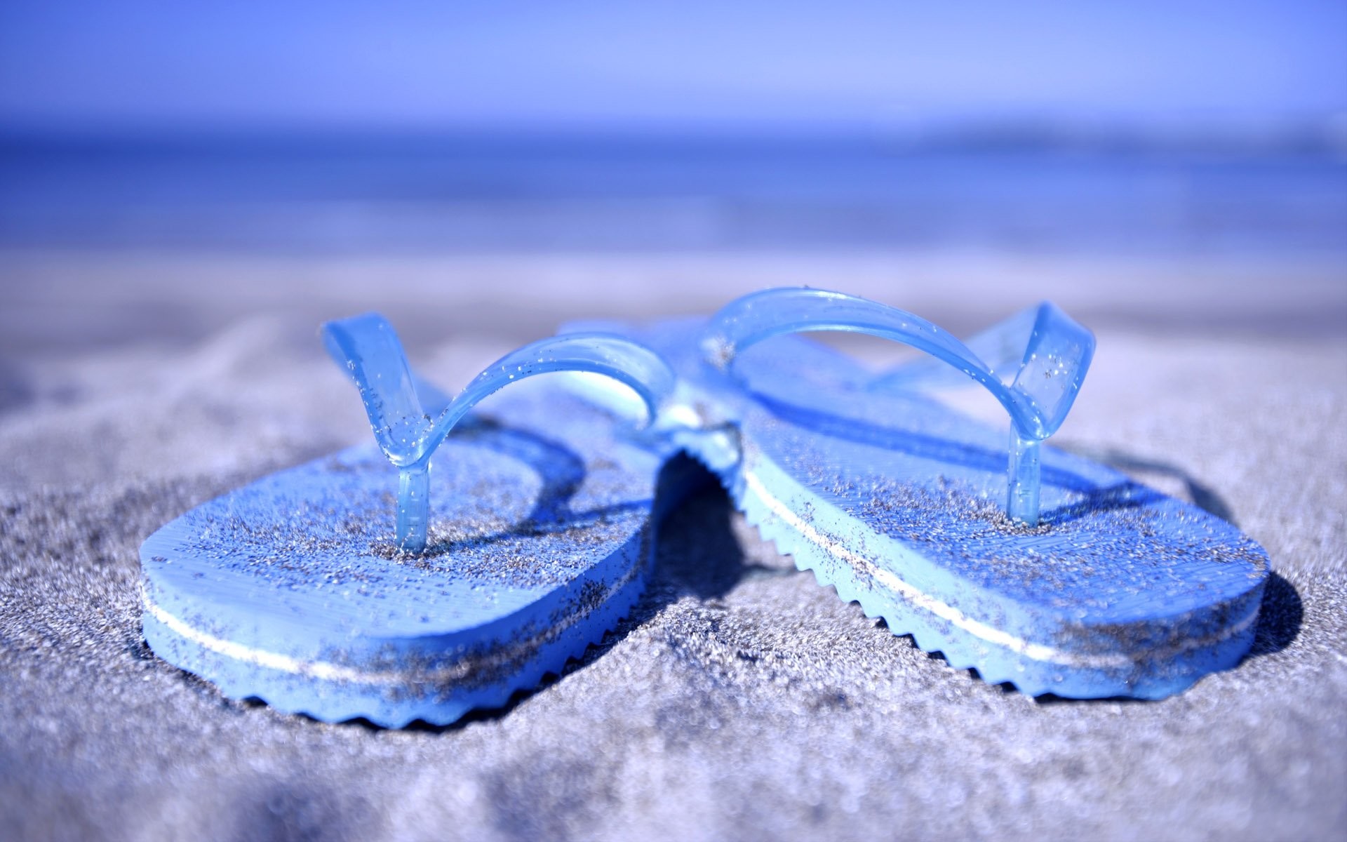 Infradito, Sabbia, Spiaggia, Azzurro, 16:10 Full HD, sfondo widescreen