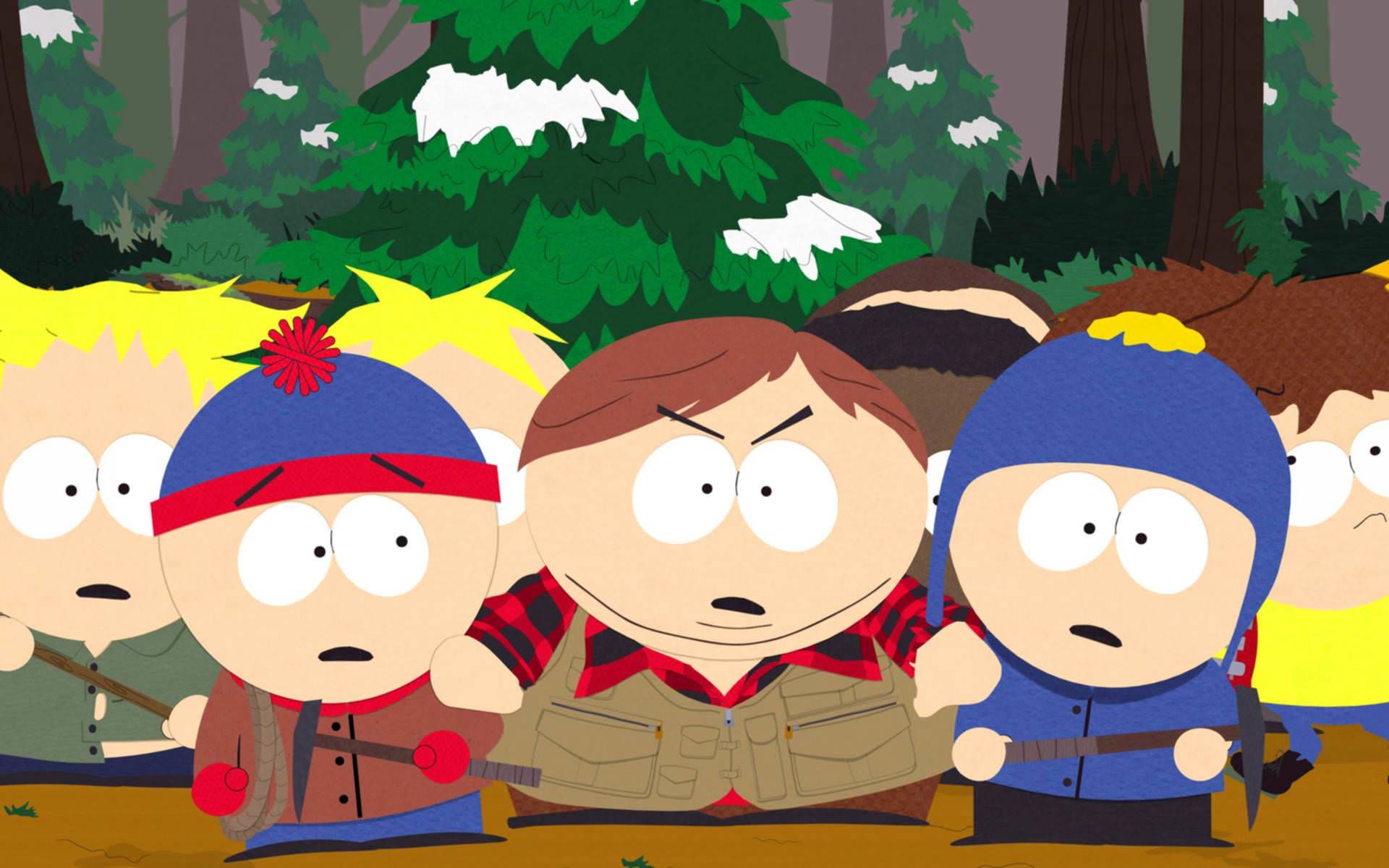 South Park, Stan Marsh, Eric Cartman, Bosco, Full HD, sfondo per PC