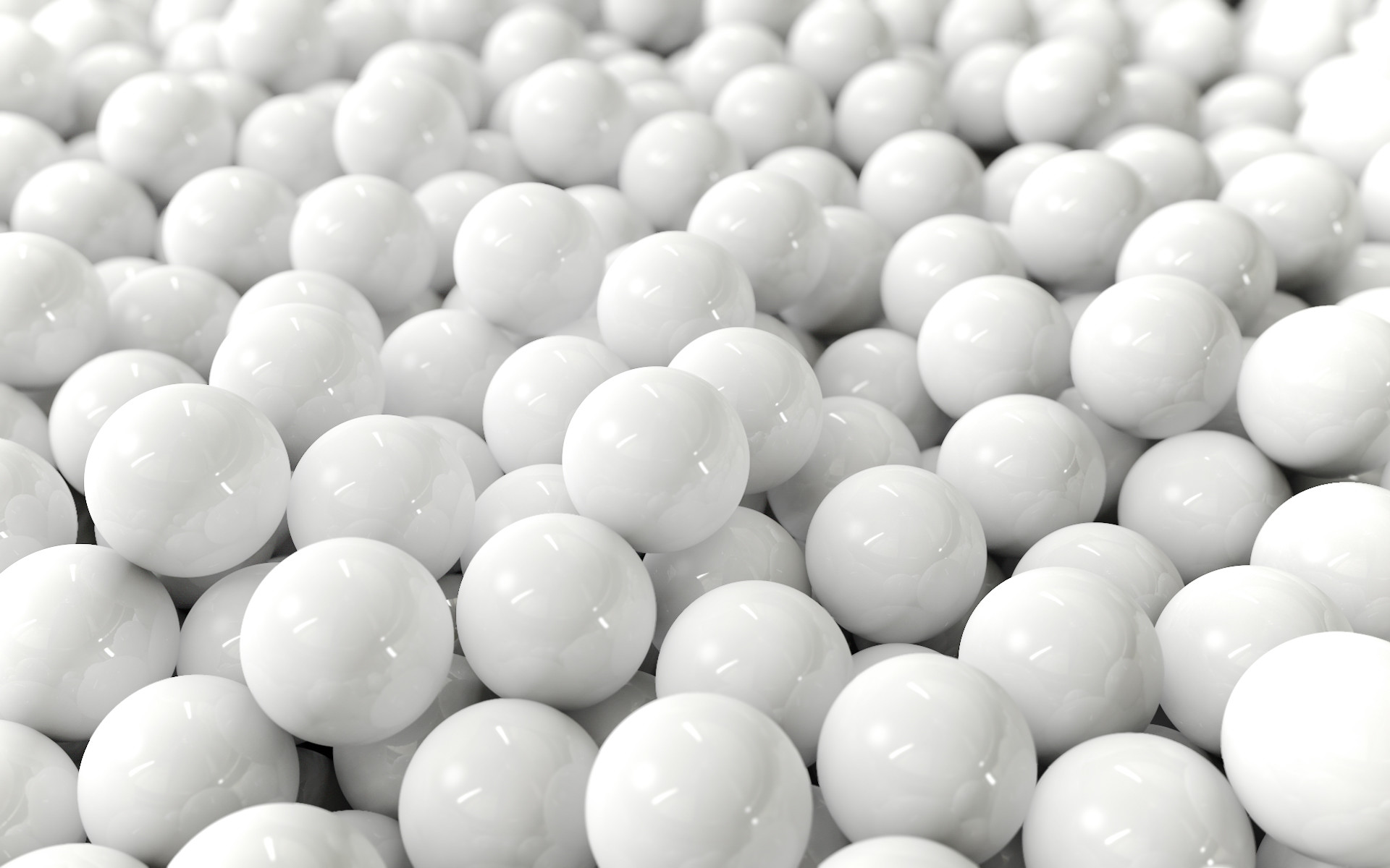 Sfere bianche, 3D, Palline, Bianco, 1920x1200, sfondo per PC