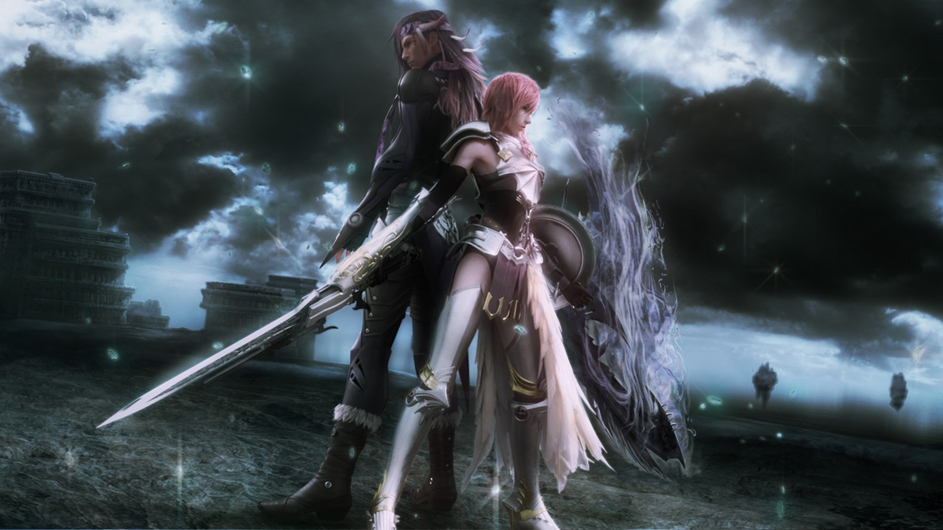 Lightning, Caius Ballad, Final Fantasy XIII-2, Spada, Full HD, sfondo per PC e portatile