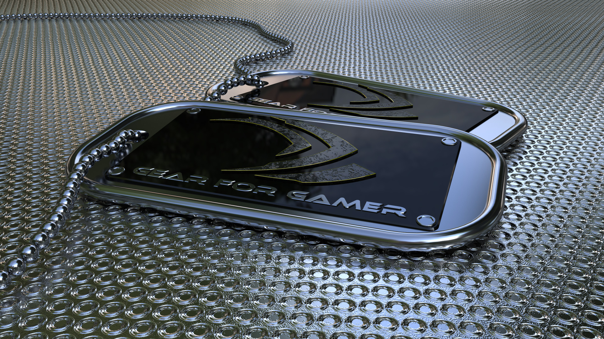 Nvidia, Piastrine militari, Metallo, Gamer, Full HD, sfondo per PC e portatile