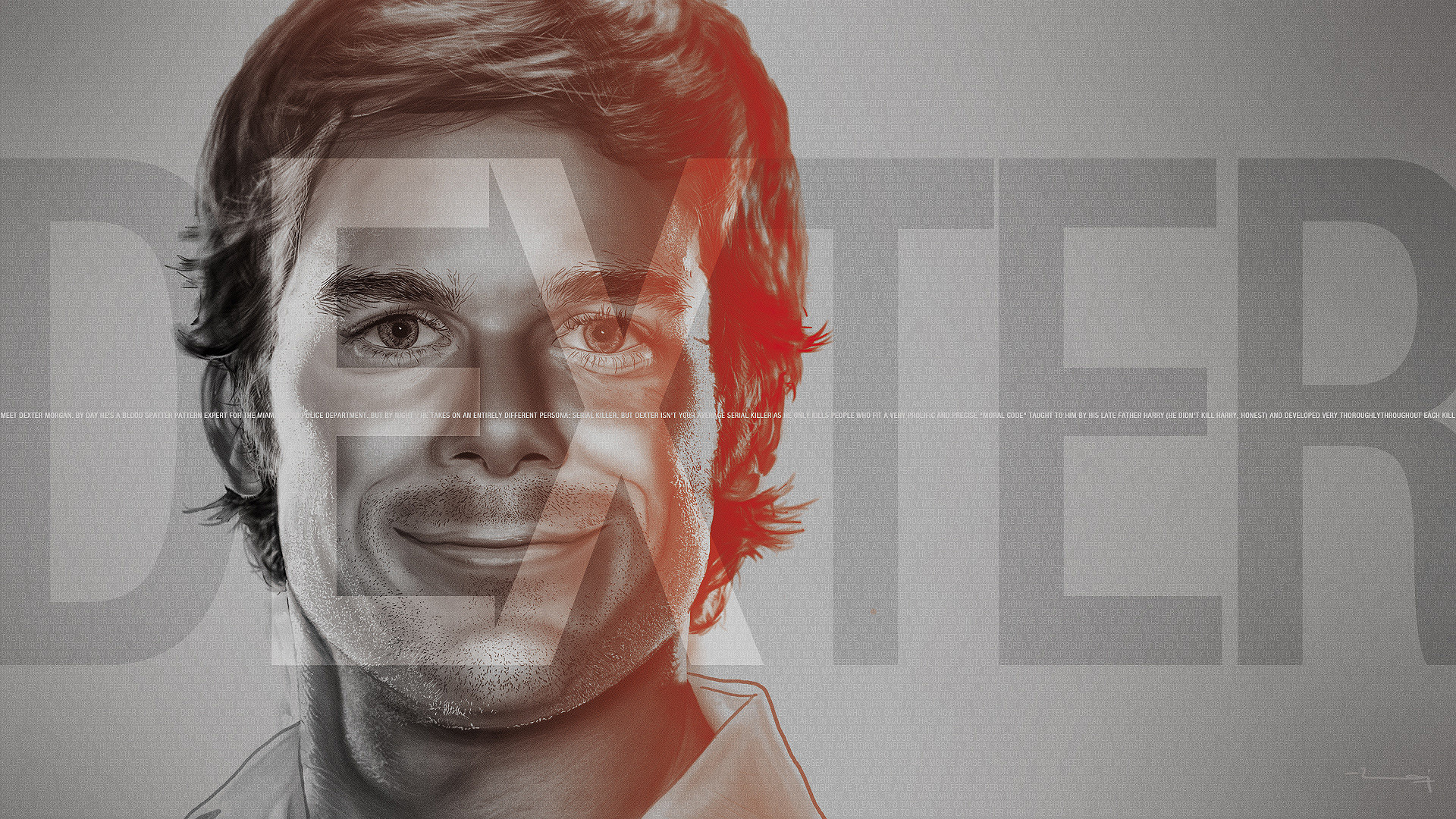 Dexter Morgan, Michael C. Hall, Dexter, Logo, Disegno, Full HD, sfondo per PC