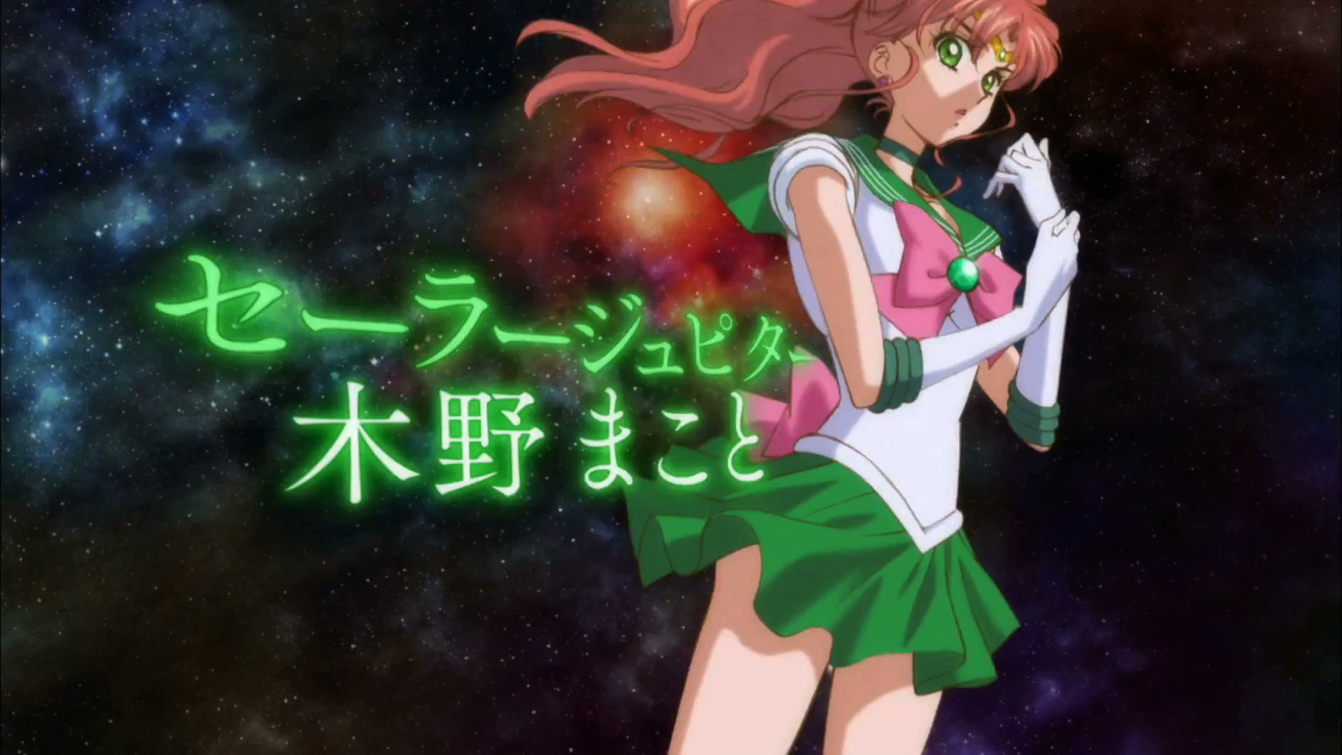 Sailor Jupiter, Makoto Kino, Sailor Moon Crystal, Spazio, Full HD 1080p, sfondo desktop