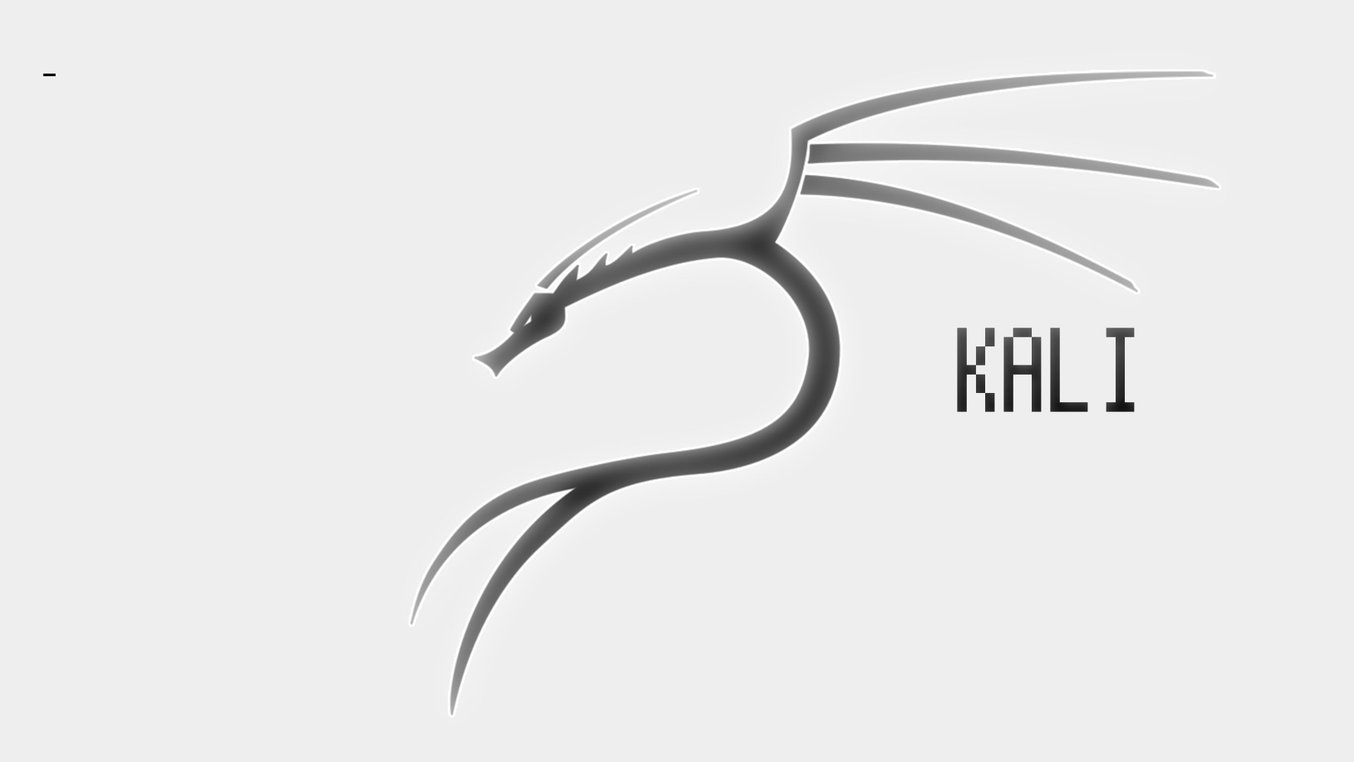 Kali Linux, Logo del drago, Minimalismo, Sfondo bianco, Full HD, wallpaper desktop