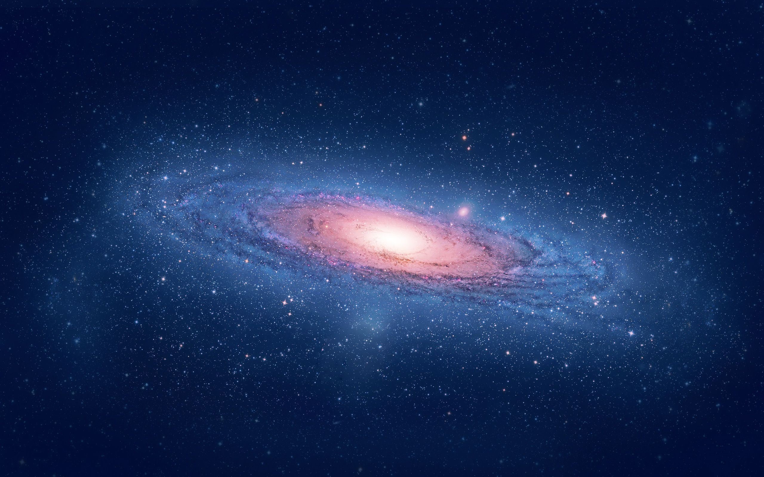 Galassia di Andromeda, M31, Galassia a spirale, Blu, 2K, sfondo per PC e portatile