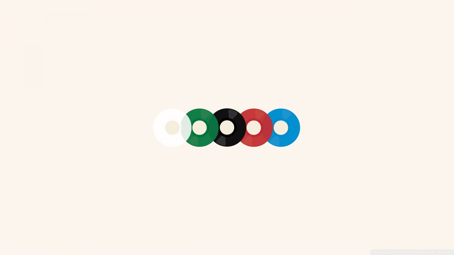 Dischi colorati, Minimalismo, Full HD, sfondo per PC e portatile
