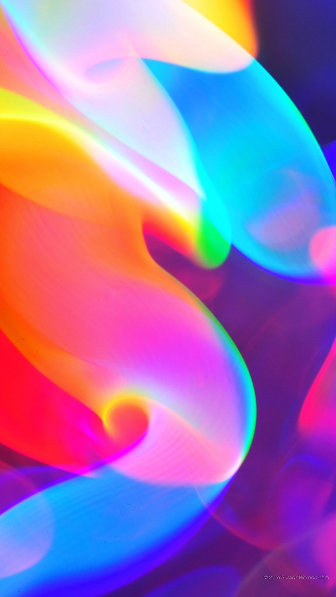 Astratto, Onde colorate, Rosa, Blu, 1080x1920, schermata di blocco iPhone
