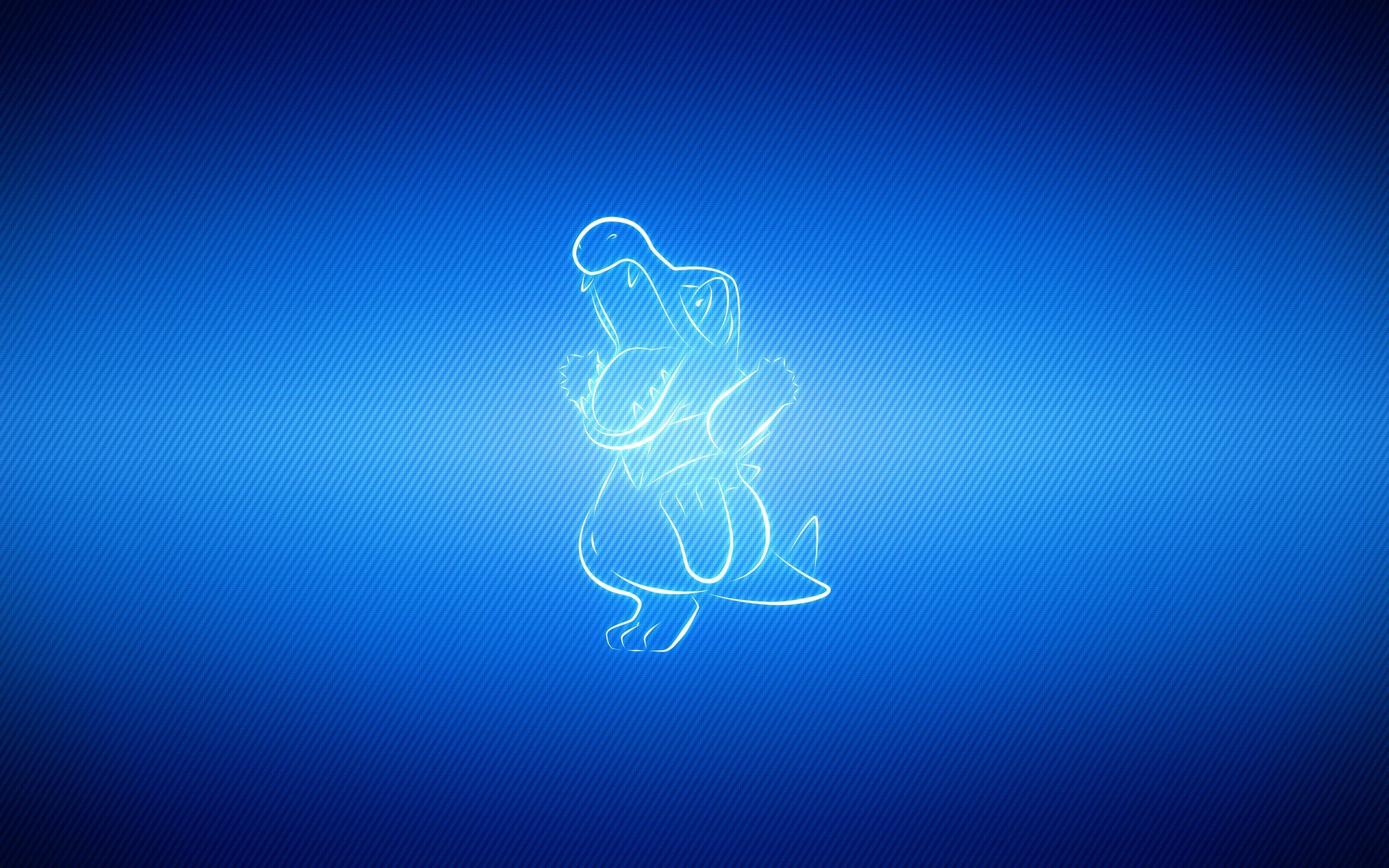 Totodile, Pokémon, Ologramma, Blu, 2K 1600p, sfondo desktop