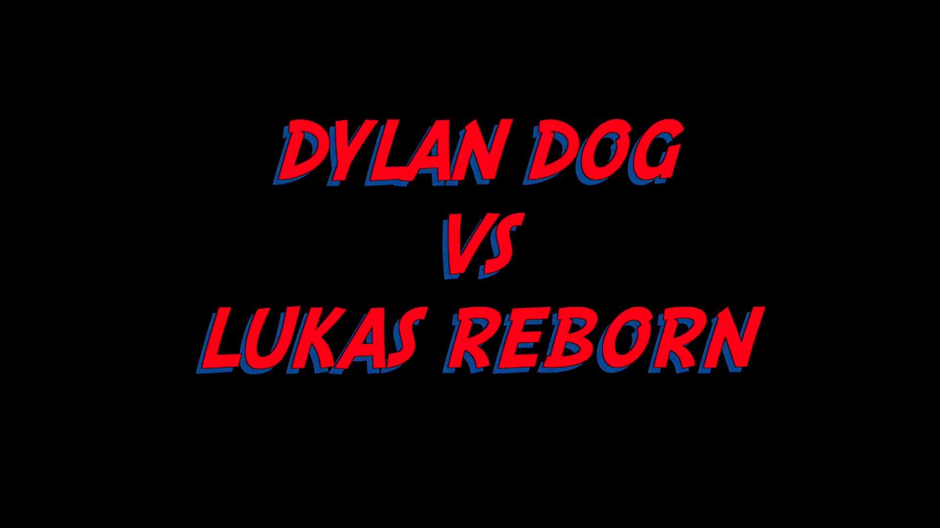 Dylan Dog vs Lukas Reborn, Tipografia, Sfondo nero, 1920x1080, wallpaper desktop