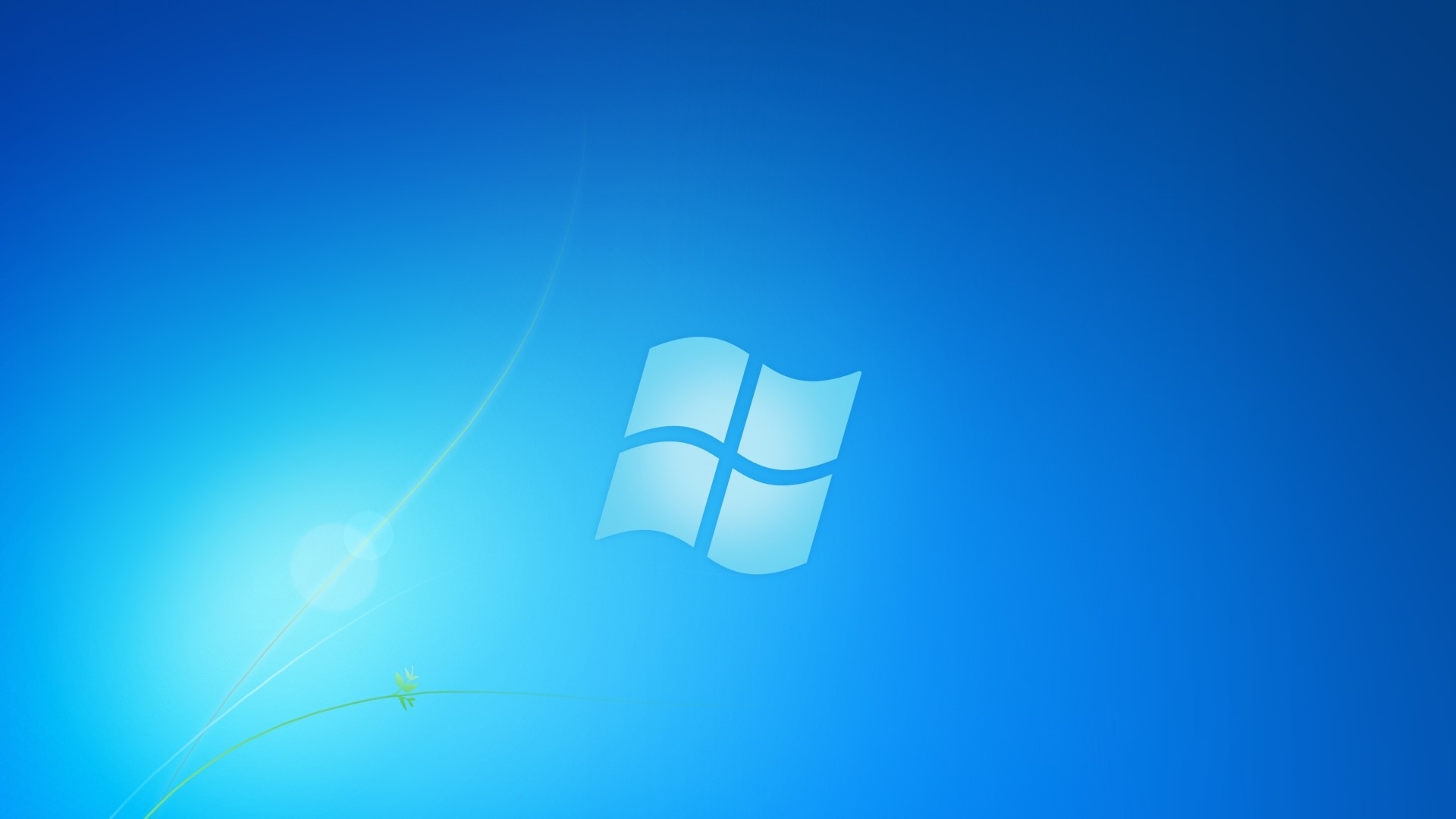 Logo Windows, Windows 7, Sfondo blu, Minimalismo, 1920x1080, wallpaper desktop