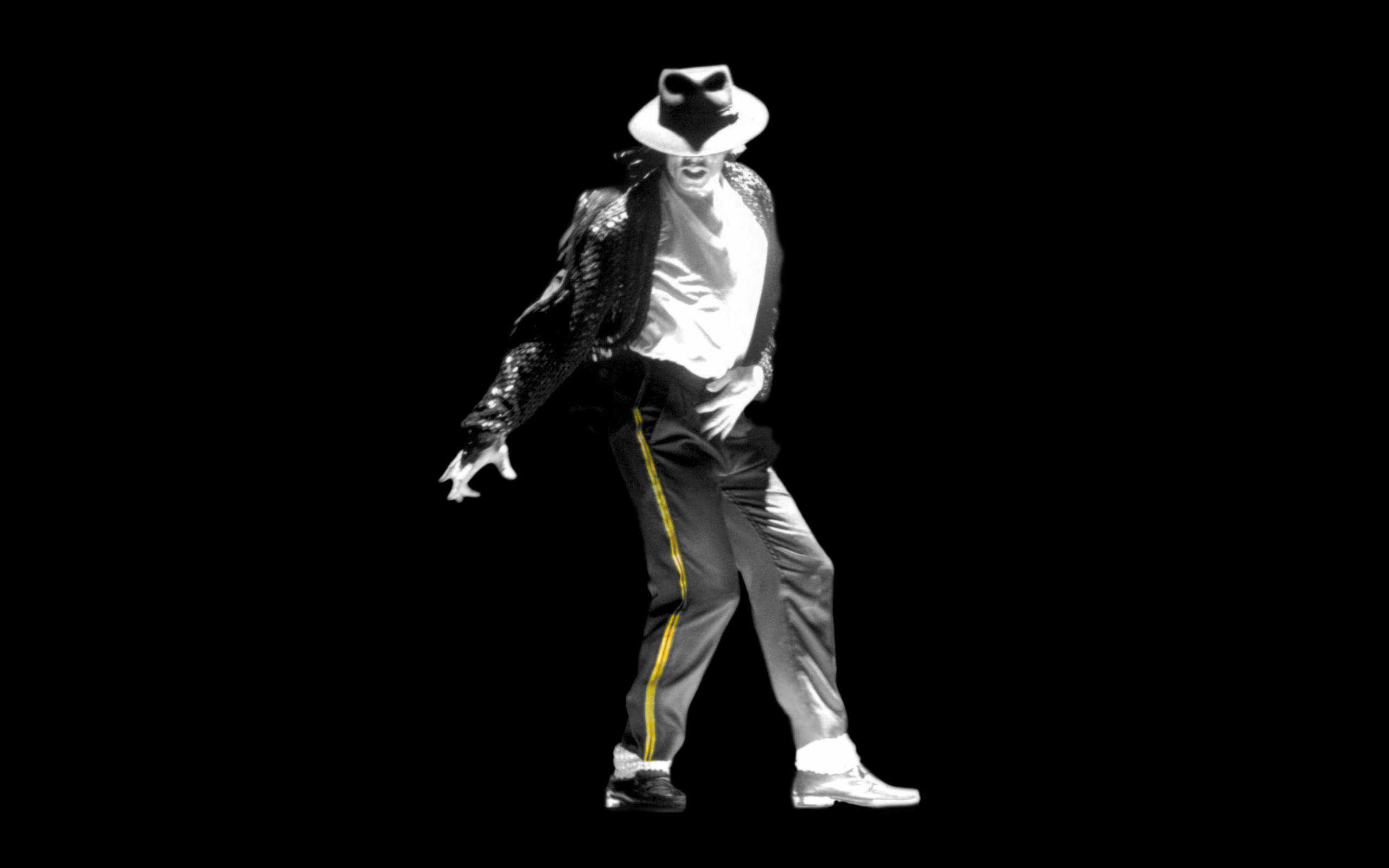 Michael Jackson, Ballo, Cappello fedora, Sfondo nero, 2560x1600, wallpaper desktop