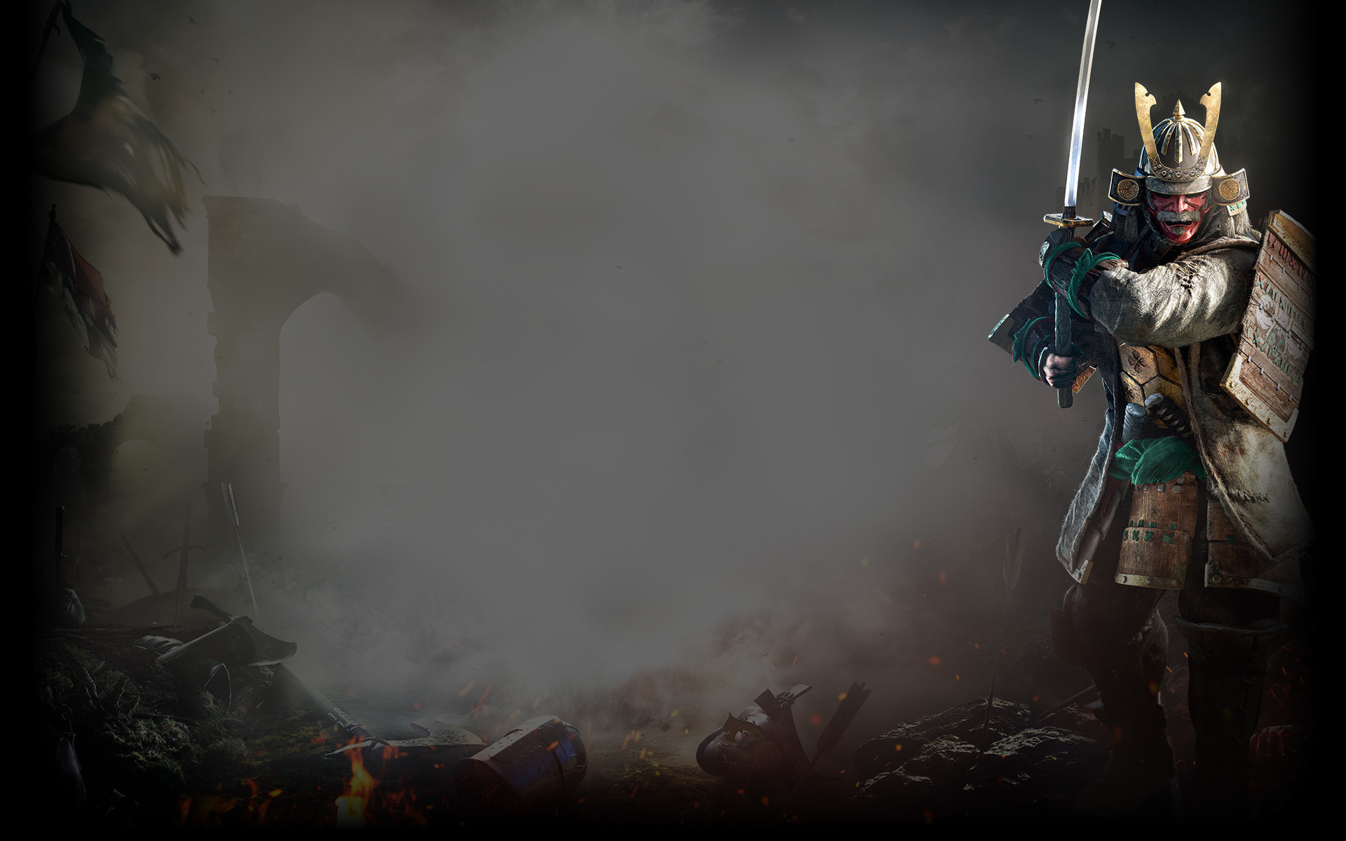 For Honor, Kensei, Samurai, Fumo, 1920x1200, sfondo per PC
