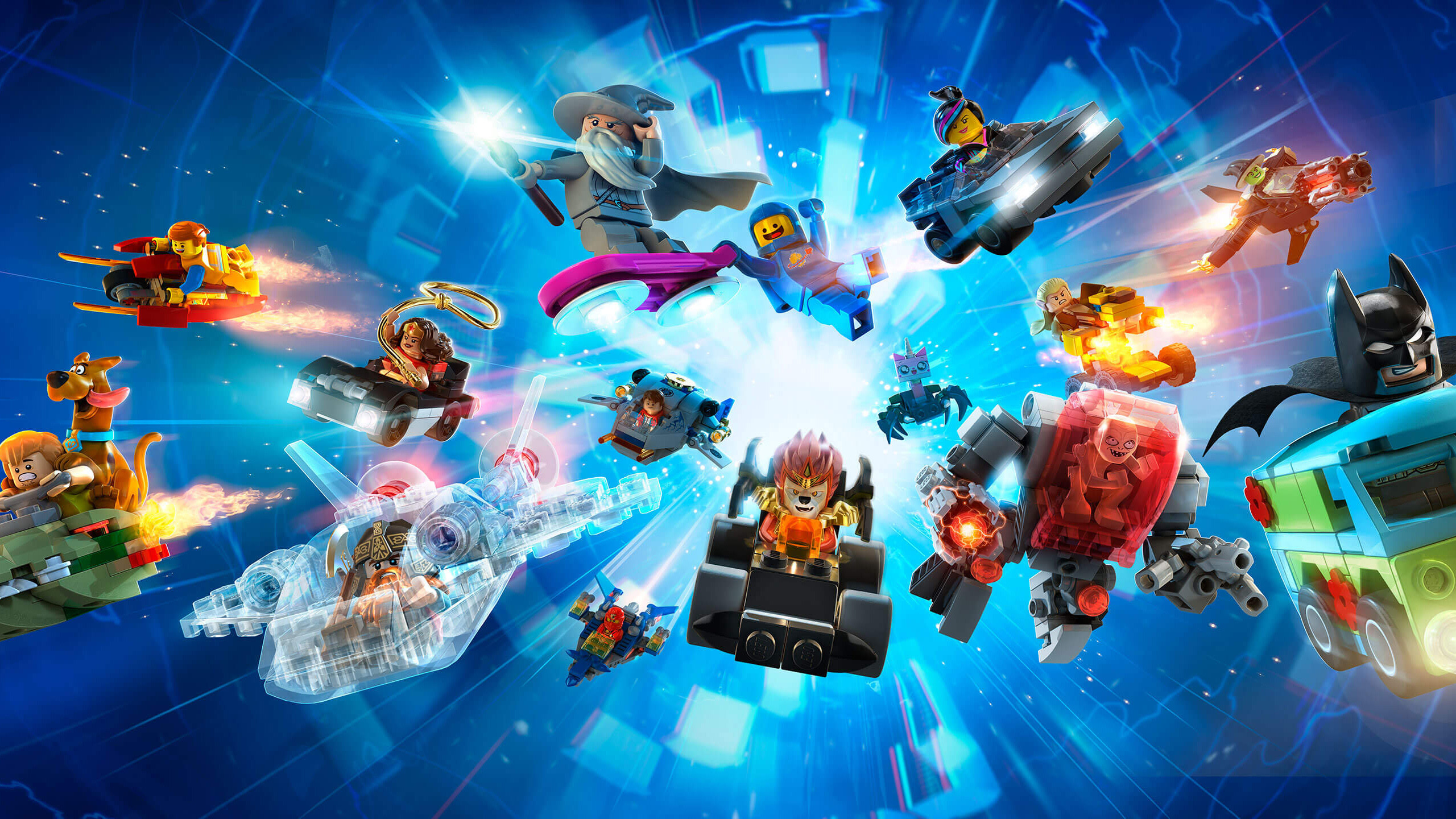 LEGO Dimensions, Videogioco, Veicoli, Colori vivaci, 2560x1440, sfondo per PC