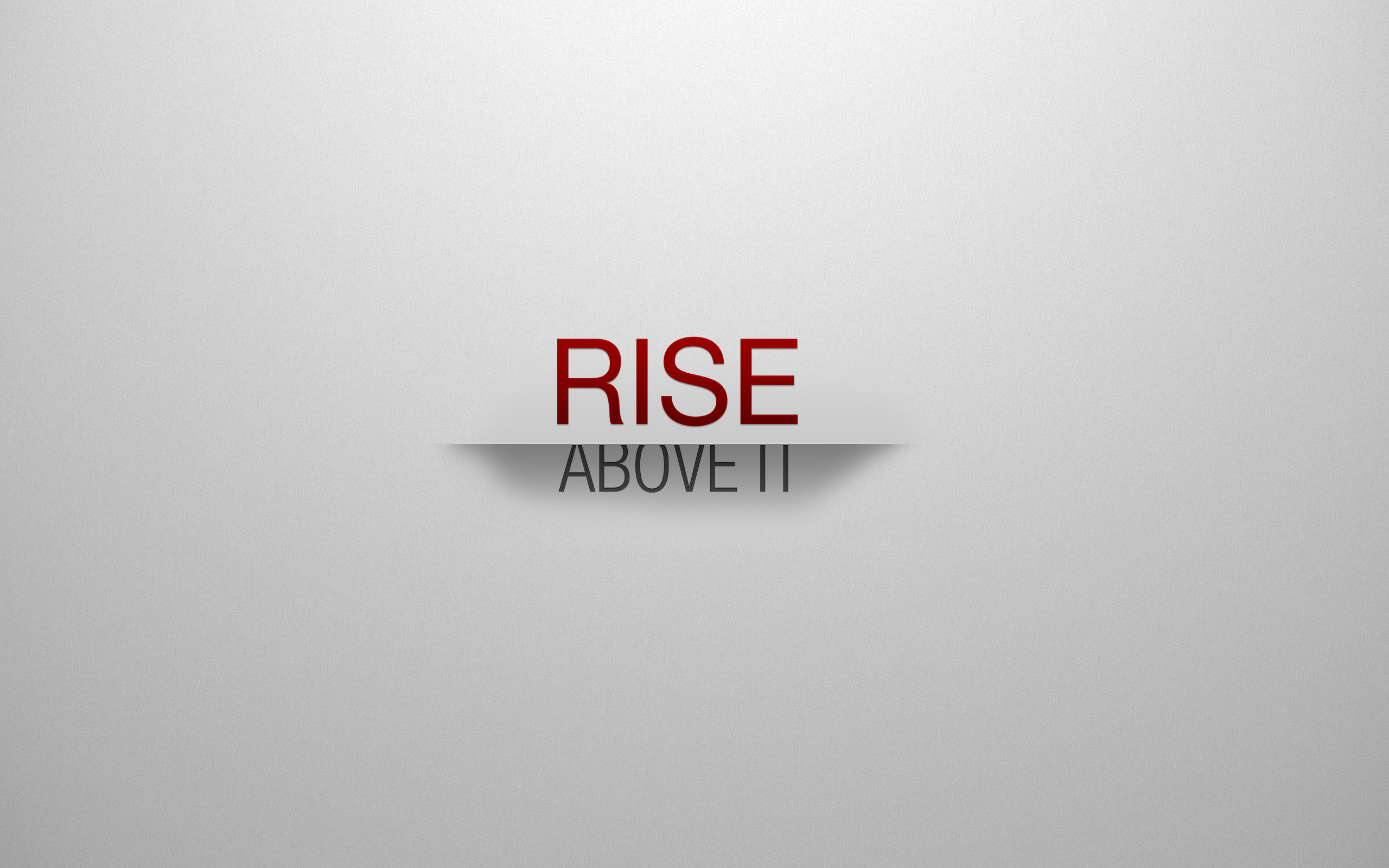 Rise Above It, Tipografia, Minimalista, Grigio chiaro, Rosso, 2K, sfondo per PC e portatile