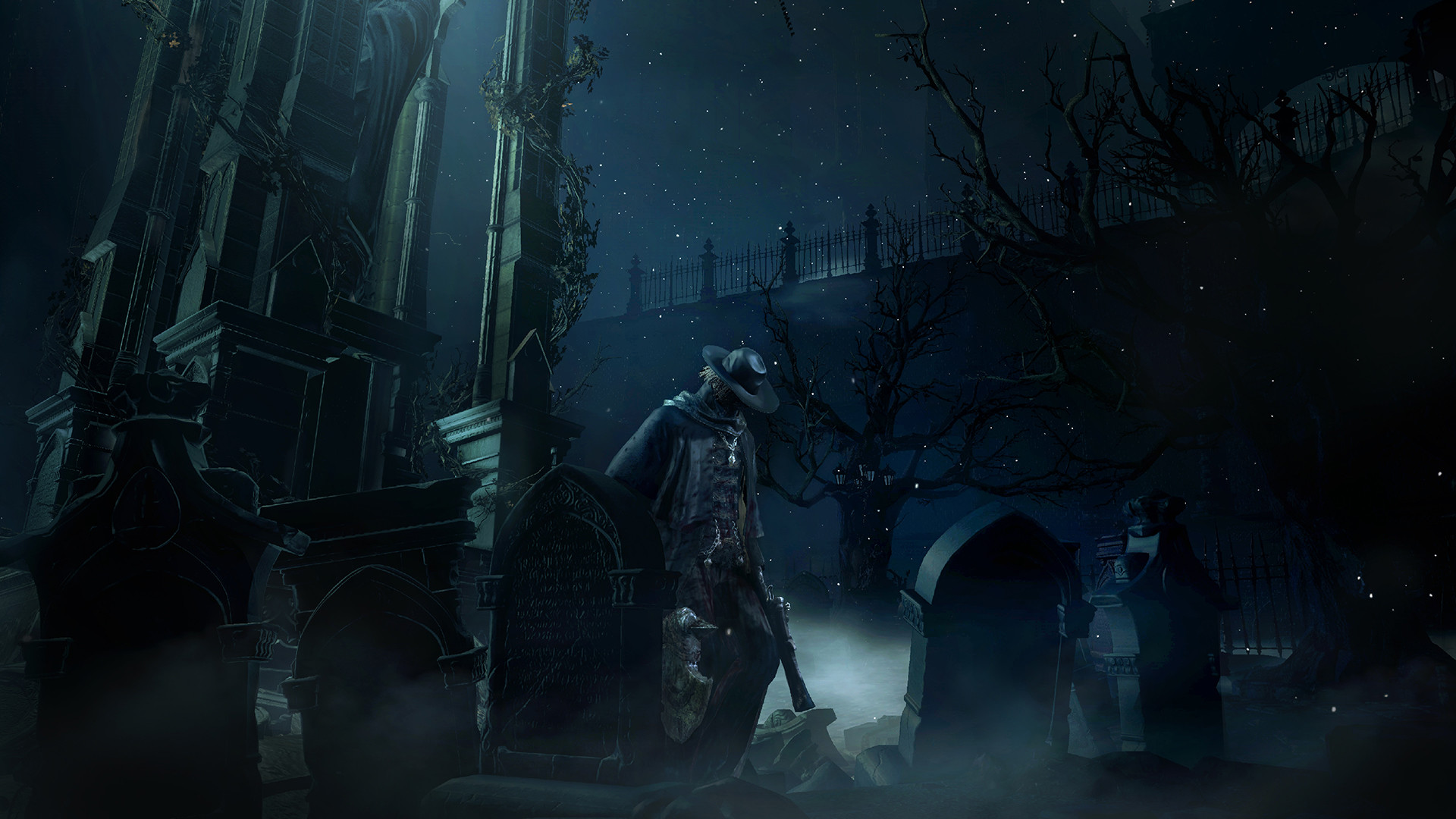 Bloodborne, Gotico, Notte, Videogioco, 1920x1080, immagine di sfondo