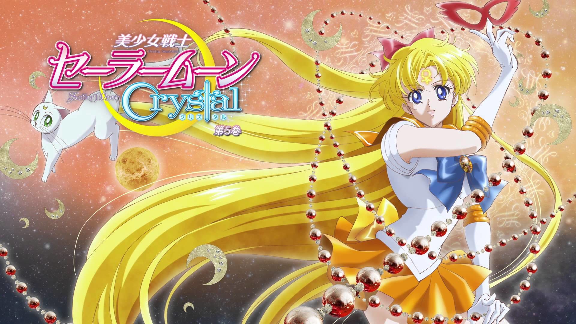Sailor Venus, Artemis, Sailor Moon Crystal, Logo, 1920x1080, sfondo per PC