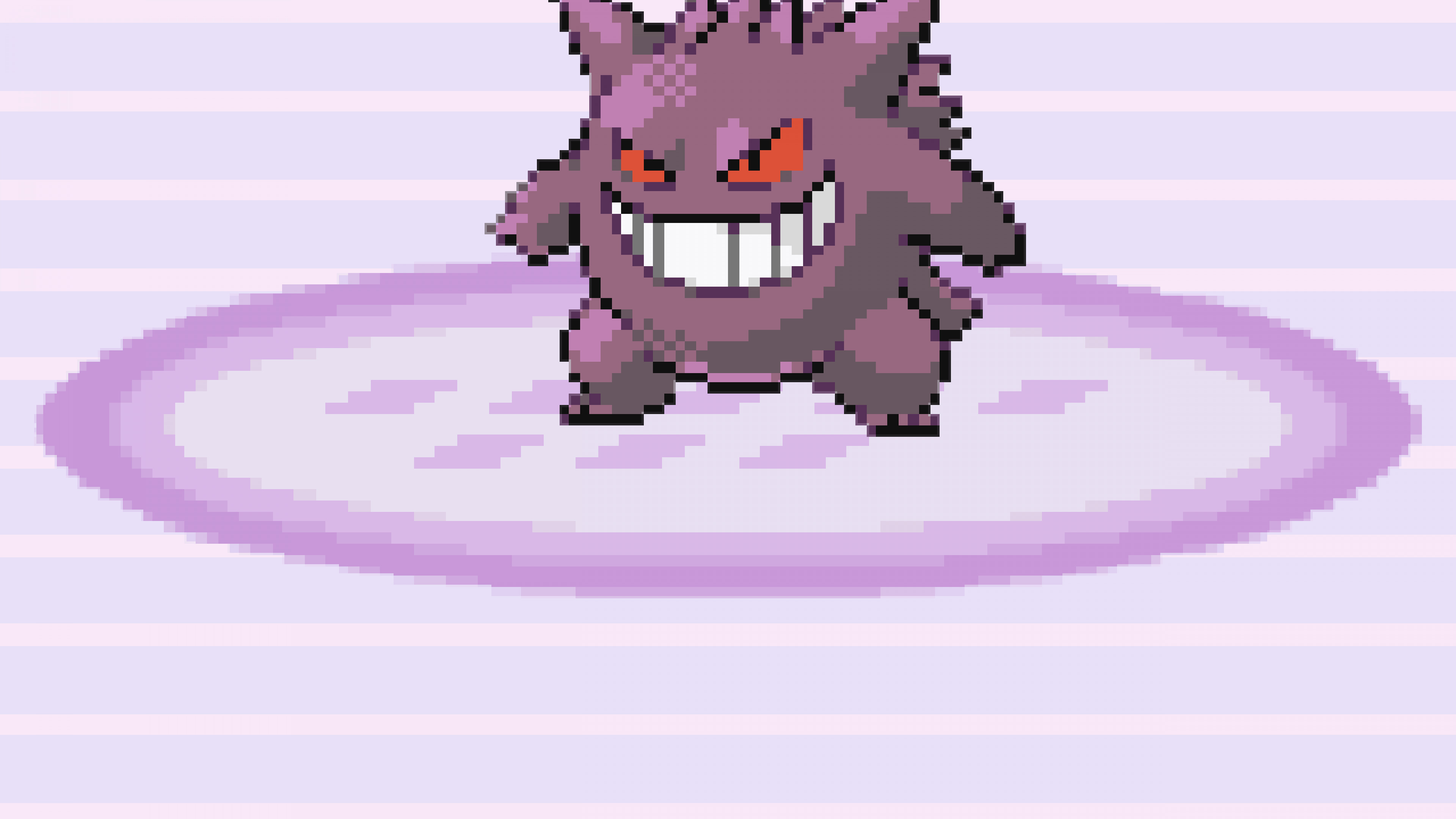 Gengar, Pokémon, Pixel art, Sprite, 4K 2160p, sfondo desktop