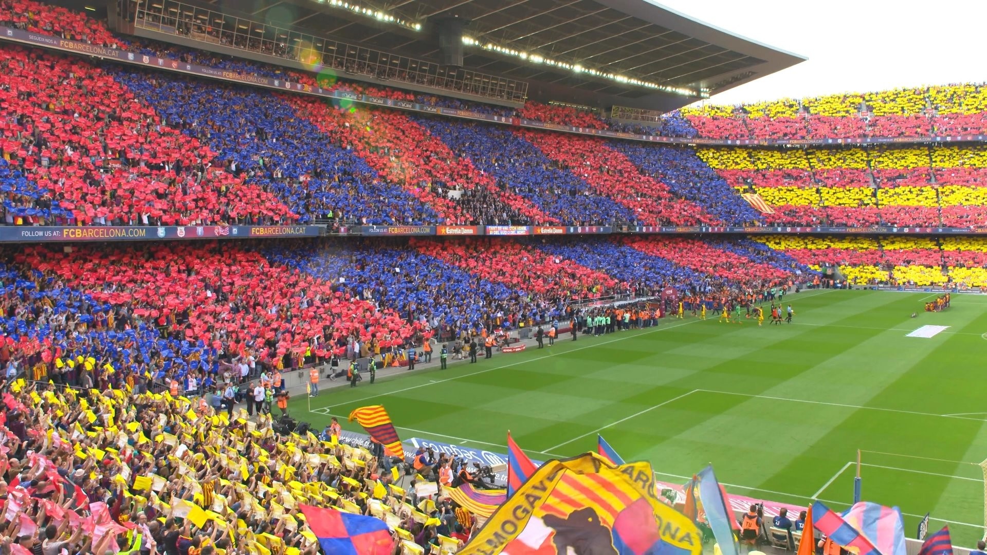 Camp Nou, FC Barcelona, Coreografia, Tifosi, Blaugrana, 1920x1080, wallpaper desktop