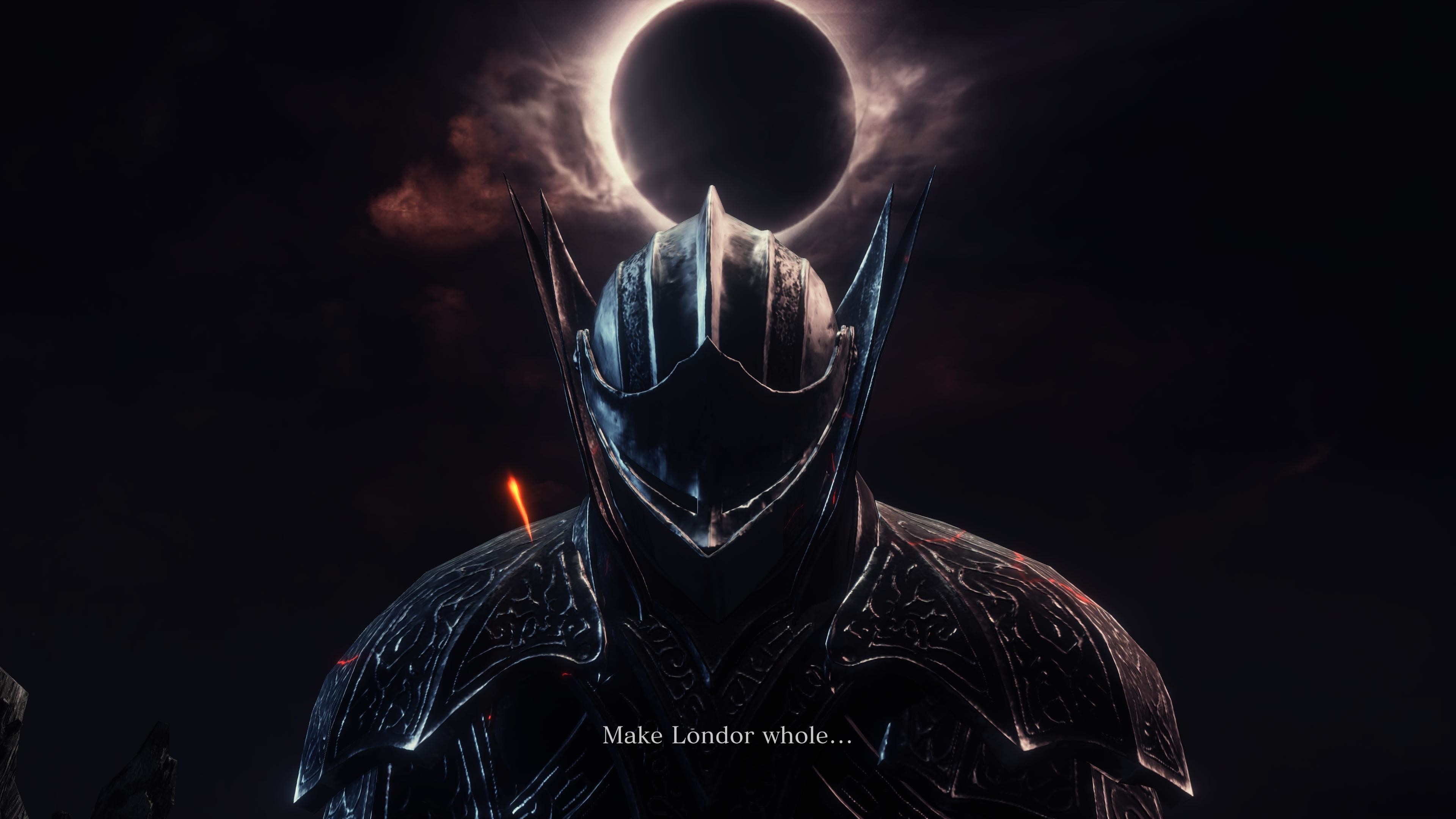 Dark Souls, Eclissi, Londor, Elmo, 4K, sfondo per PC