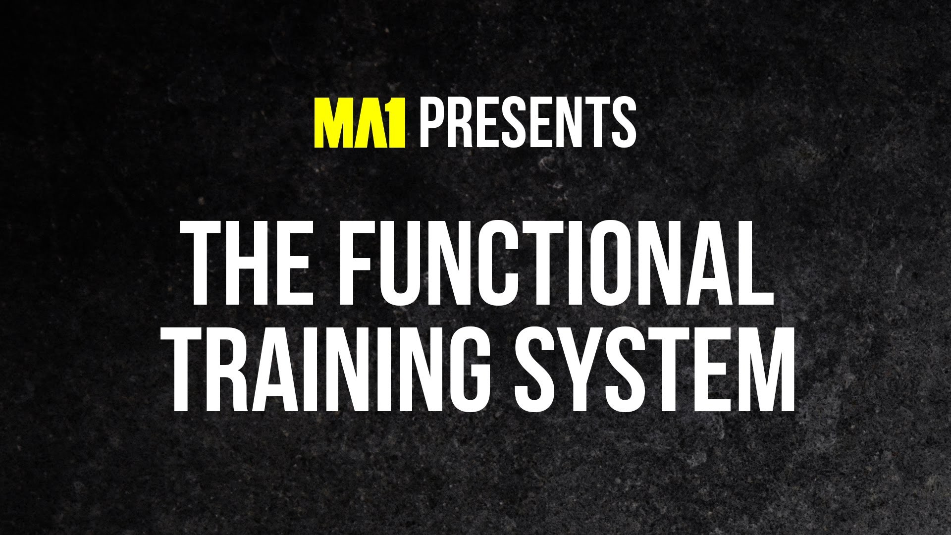 MA1, The Functional Training System, Tipografia, Sfondo nero, Full HD, wallpaper per portatile