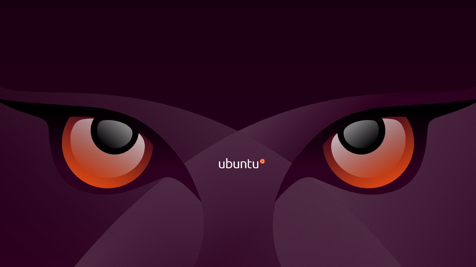 Ubuntu, Gufo, Occhi, Ubuntu 11.04, Viola, Full HD, sfondo per PC