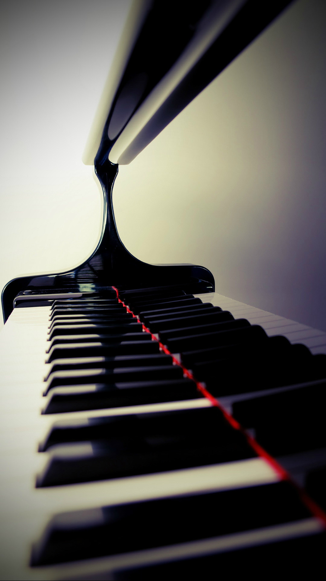 Pianoforte a coda, Tasti, Riflesso, Full HD, sfondo per smartphone