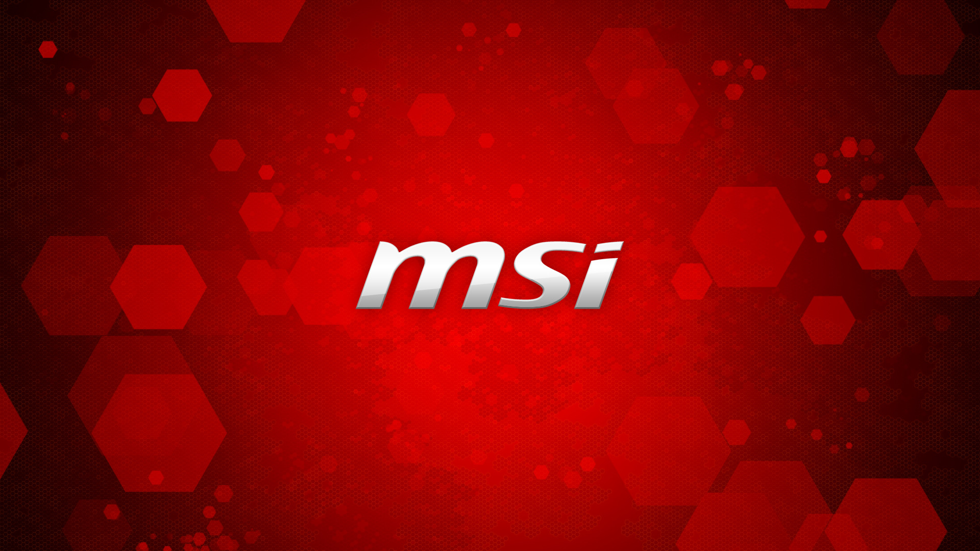 MSI, Logo MSI, Esagoni, Rosso, Full HD, sfondo per portatile