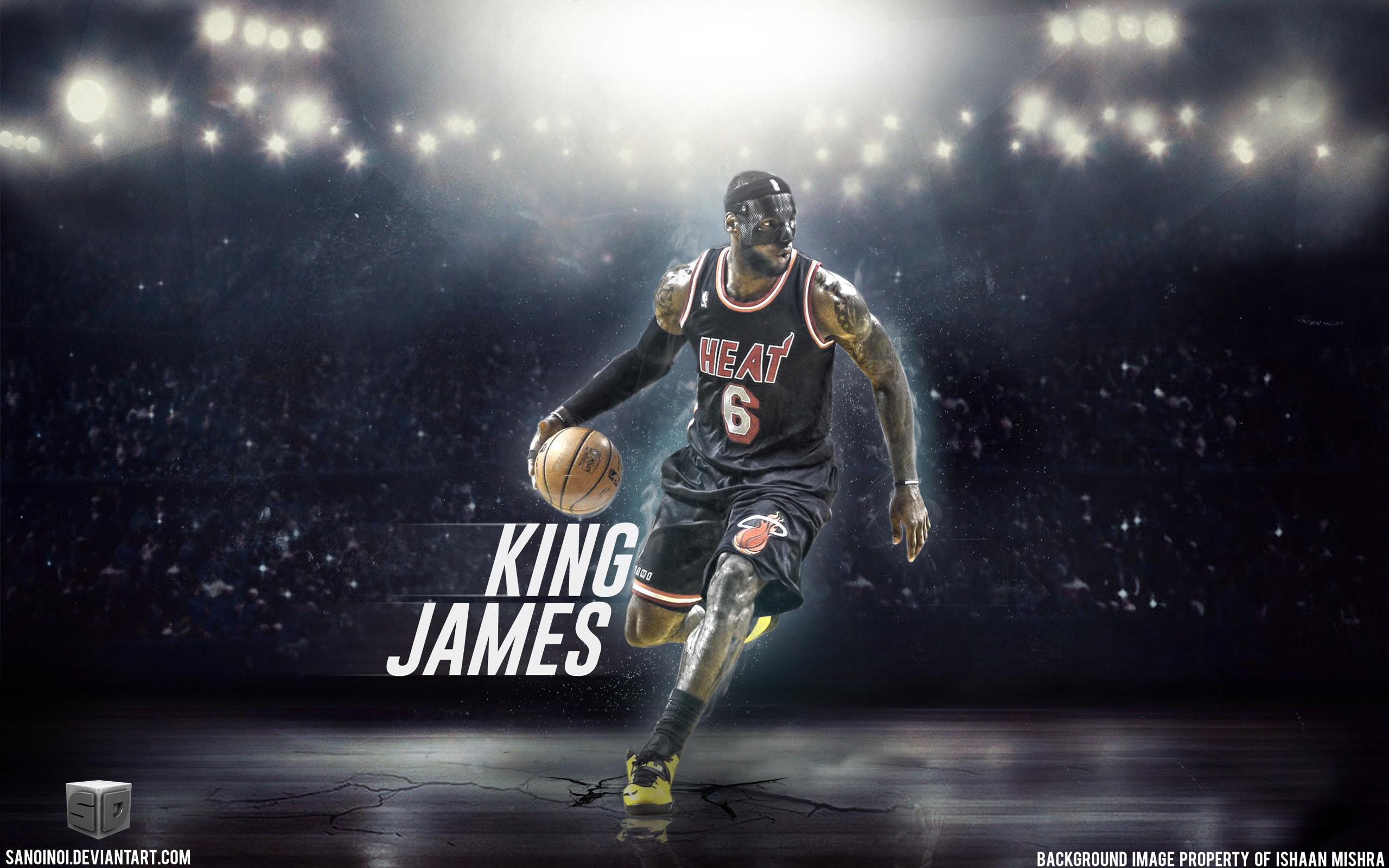 LeBron James, Miami Heat, King James, Riflettori, 2K, sfondo desktop