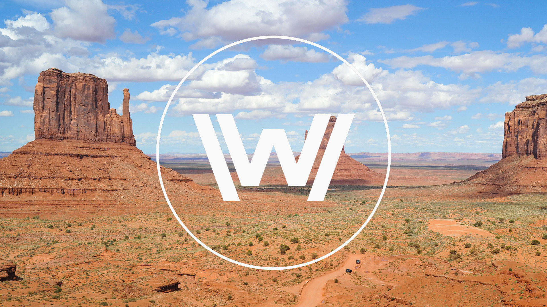 Westworld, Logo, Monument Valley, Cielo, 16:9 Full HD, sfondo widescreen