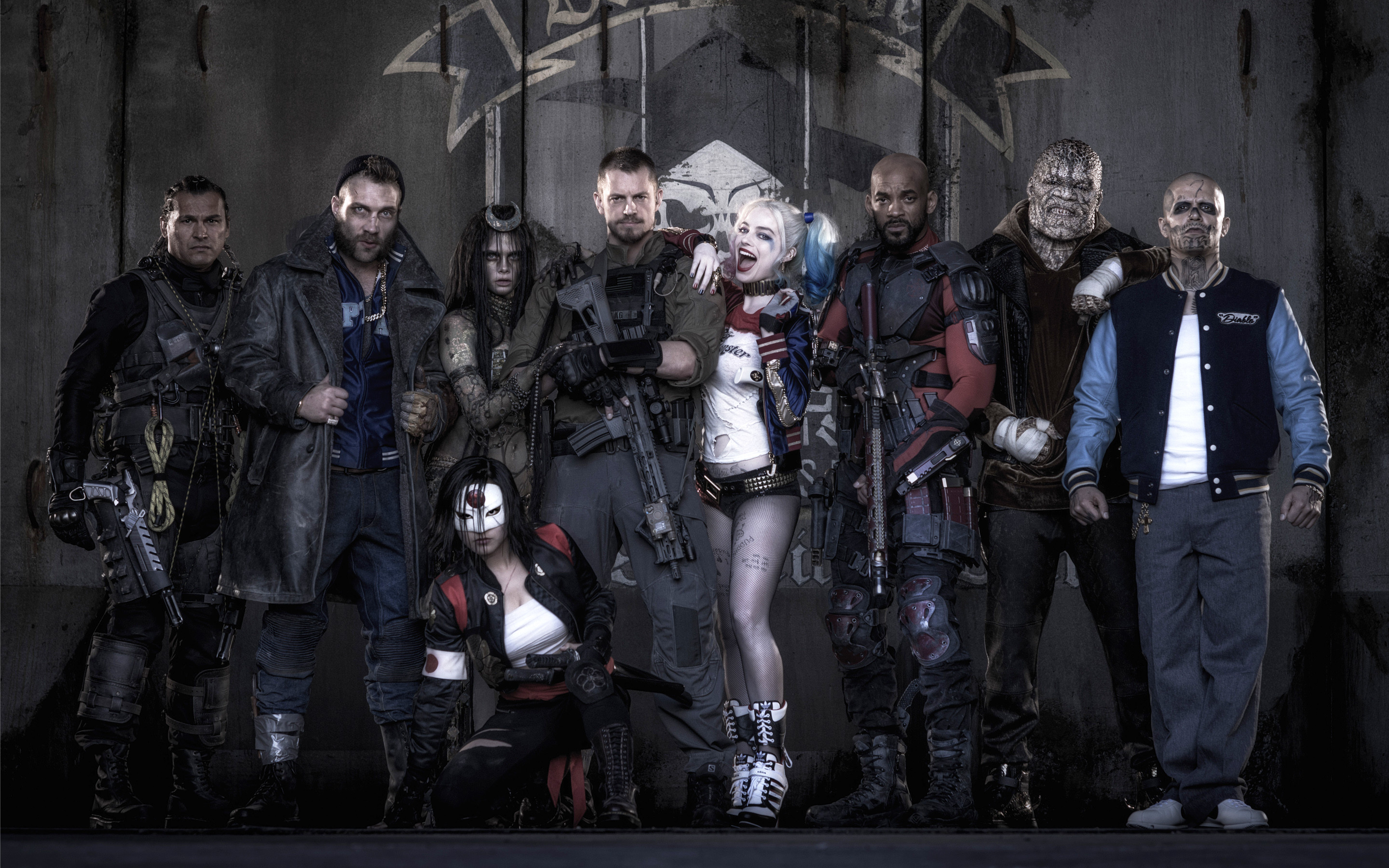 Suicide Squad, Cast, Harley Quinn, Deadshot, Katana, Will Smith, Margot Robbie, wallpaper 2K