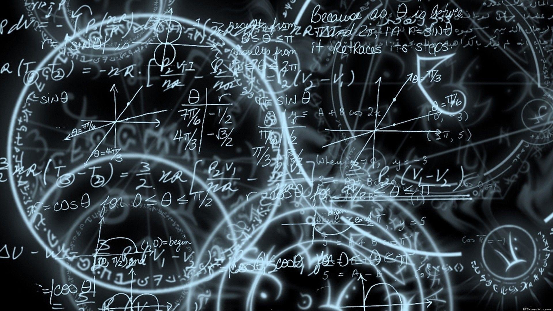 Formule, Matematica, Fisica, Nero, Full HD, sfondo Windows 11