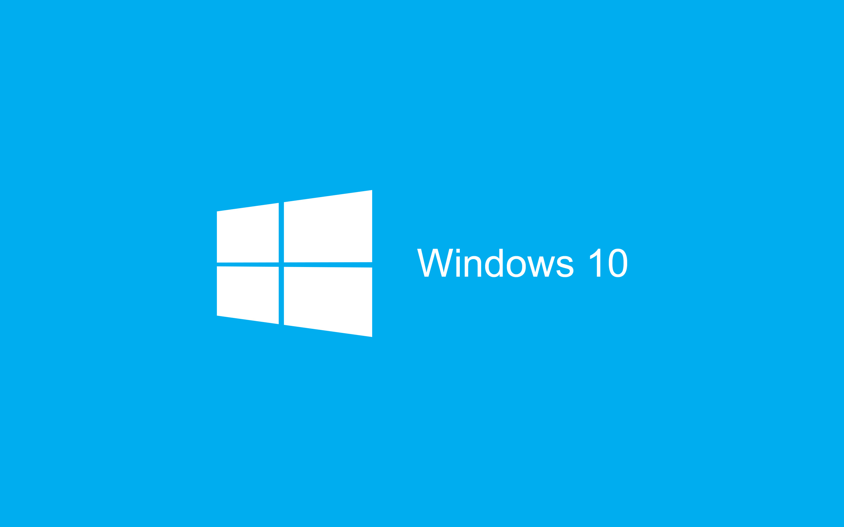 Windows 10, Logo Windows, Microsoft, Azzurro, Minimalista, 2880x1800, immagine di sfondo