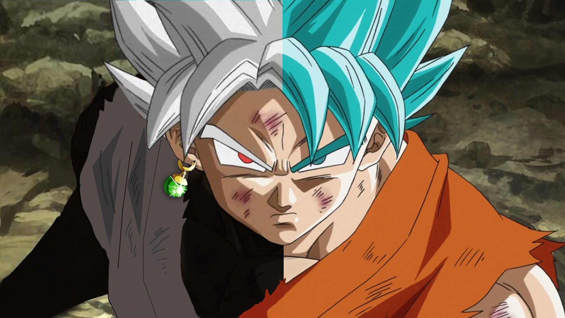 Son Goku, Goku Black, Super Saiyan Rosé, Super Saiyan Blue, Dragon Ball Super, immagine di sfondo