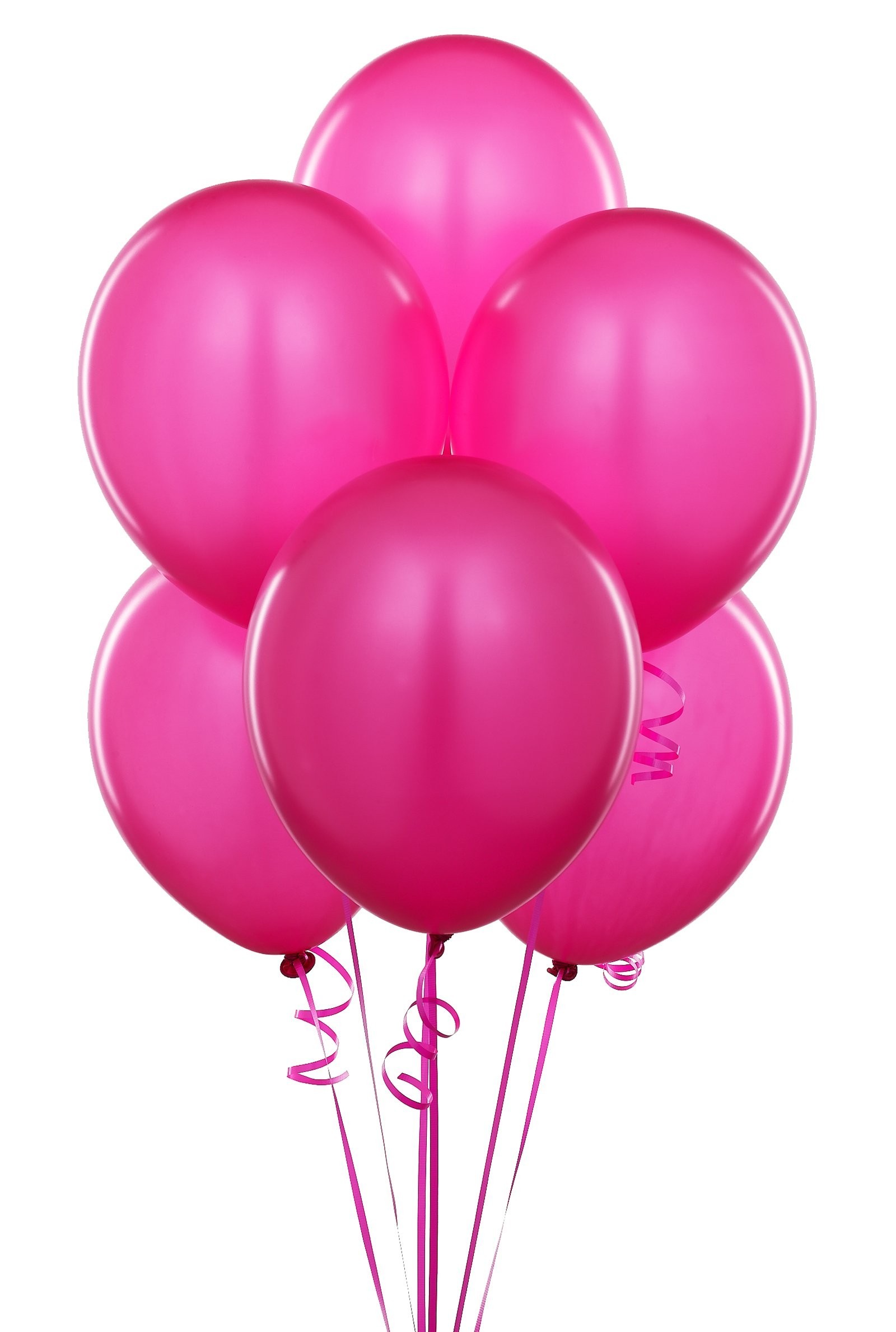 Palloncini, Fucsia, Sfondo bianco, QHD+, schermata di blocco iPad